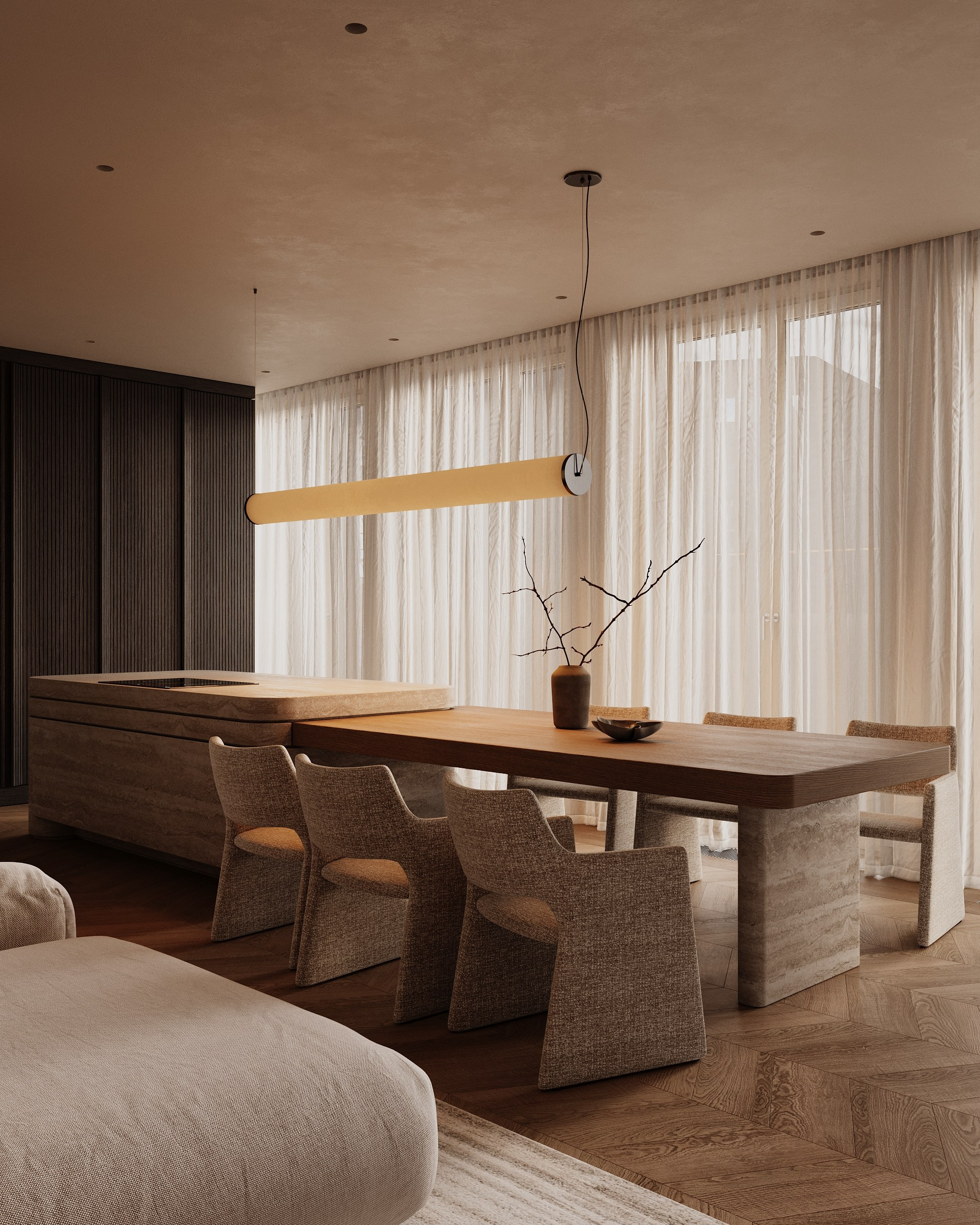 GARDEN QUARTERS. Interior 3D visualizer Liya Iskevich