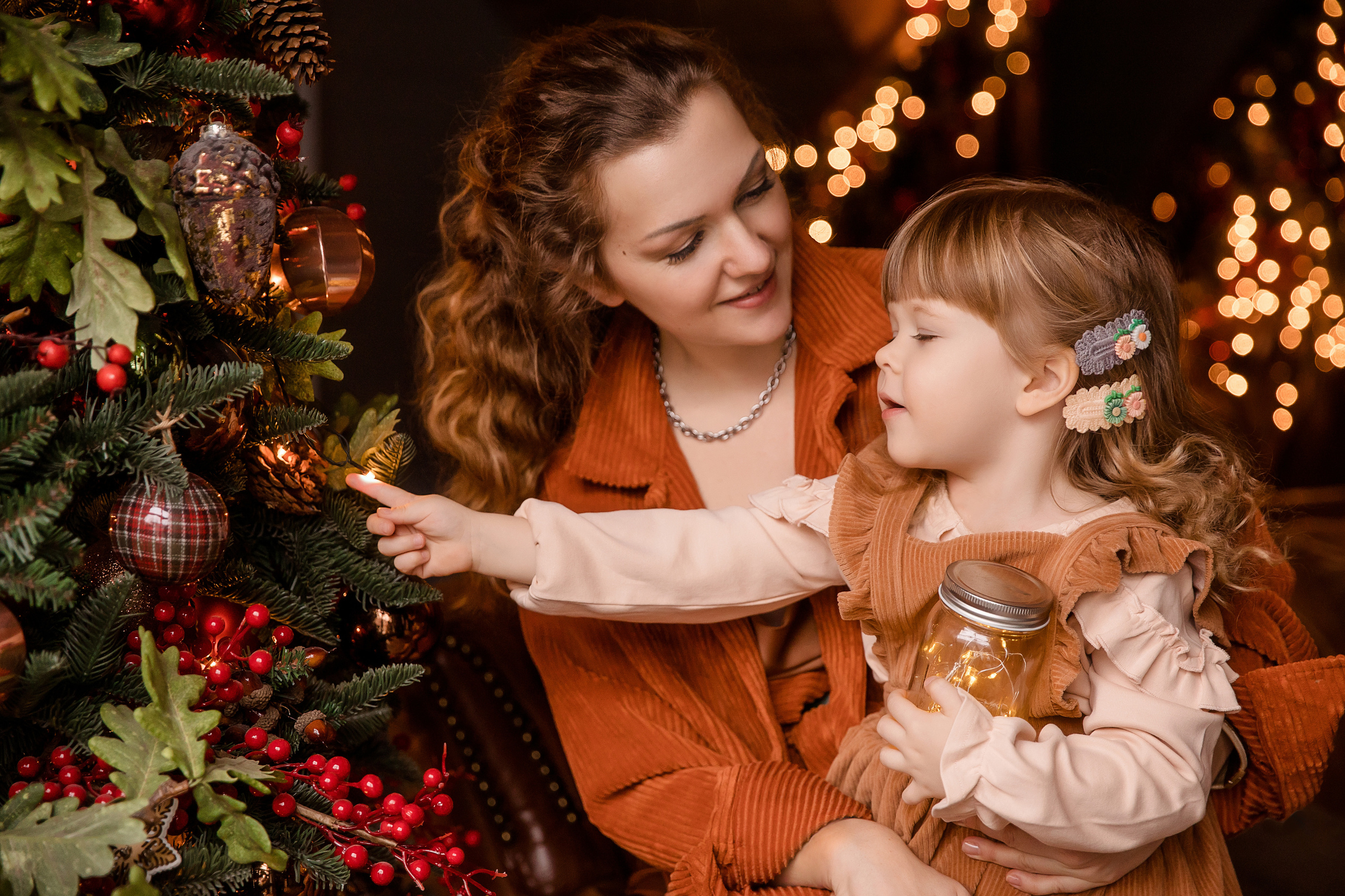 Новогодняя фотосессия с сопровождением стилиста-имиджмейкера, Шале. Семейный и детский фотограф в Москве Вера Ускова