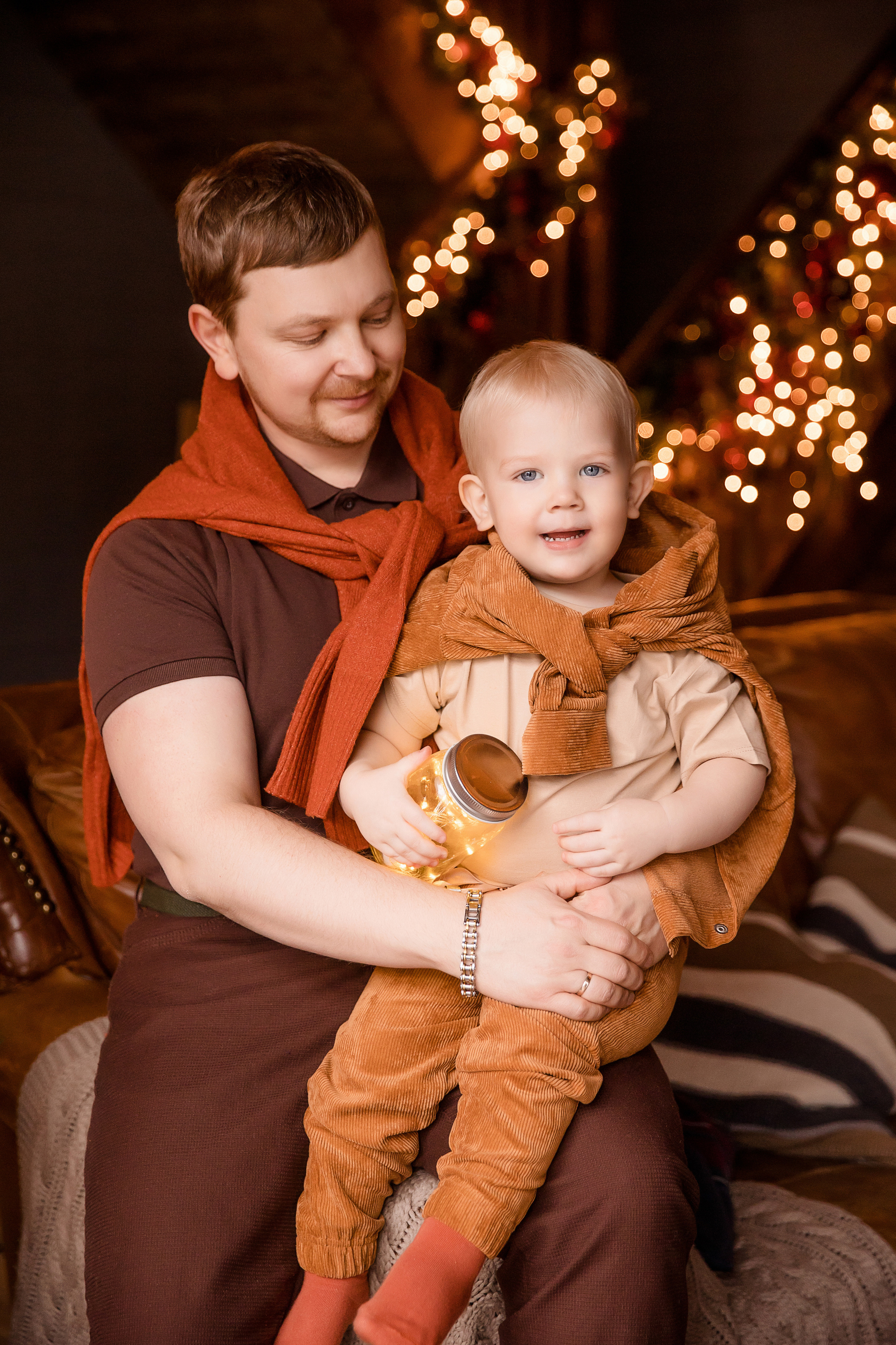 Новогодняя фотосессия с сопровождением стилиста-имиджмейкера, Шале. Семейный и детский фотограф в Москве Вера Ускова