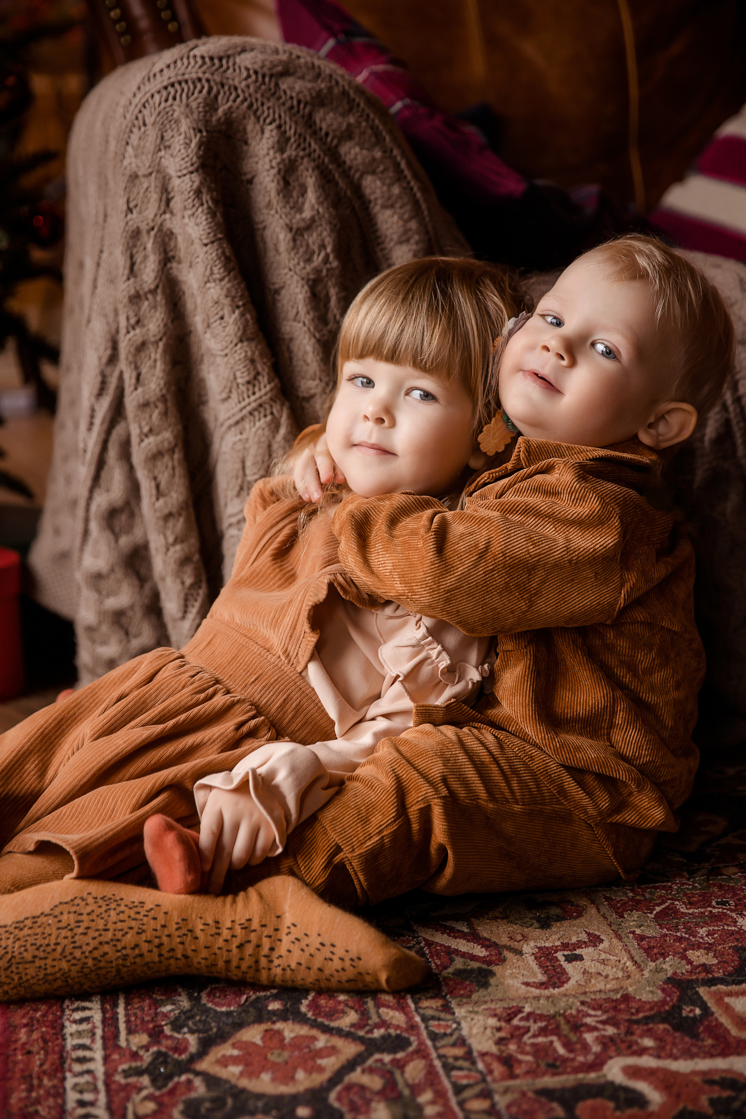 Новогодняя фотосессия с сопровождением стилиста-имиджмейкера, Шале. Семейный и детский фотограф в Москве Вера Ускова