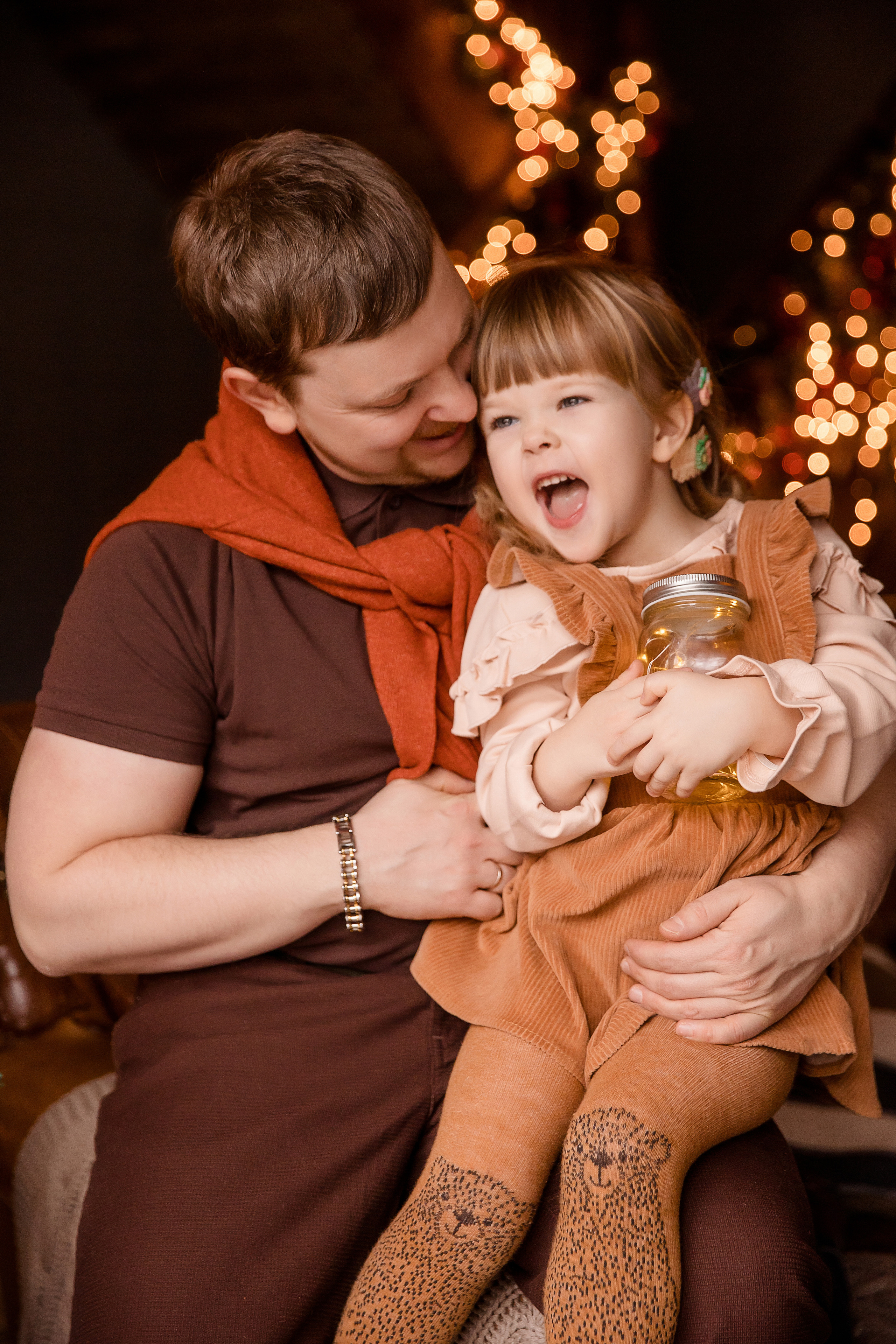 Новогодняя фотосессия с сопровождением стилиста-имиджмейкера, Шале. Семейный и детский фотограф в Москве Вера Ускова