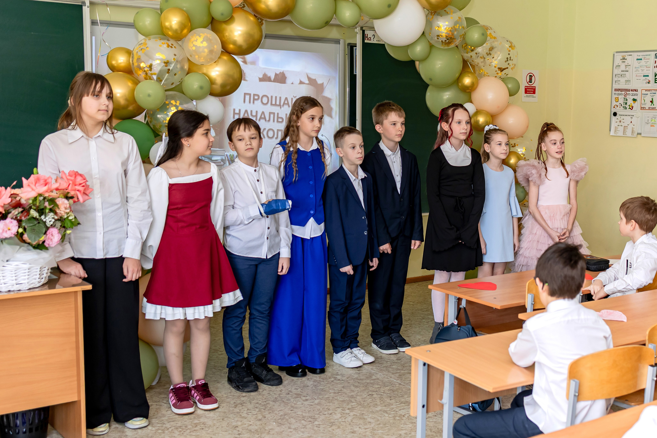 Выпускной в начальной школе в классе. Фотограф и видеограф Москва. Свадебный фотограф, видеограф. Выпускные альбомы. Оживающие альбомы