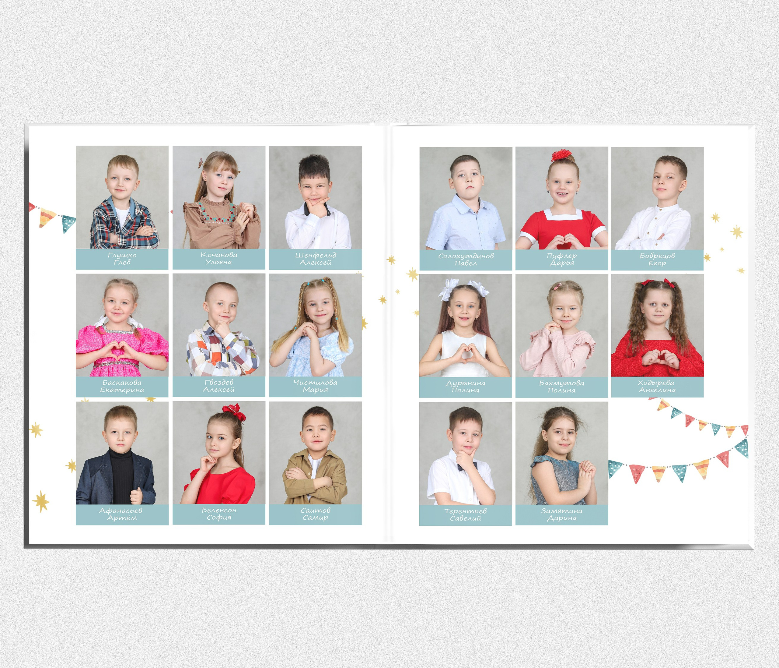 Фотокнига "Майн" для выпускника детского сада. Выпускные альбомы в Тюмени для школ, садов, вузов спортивных секций