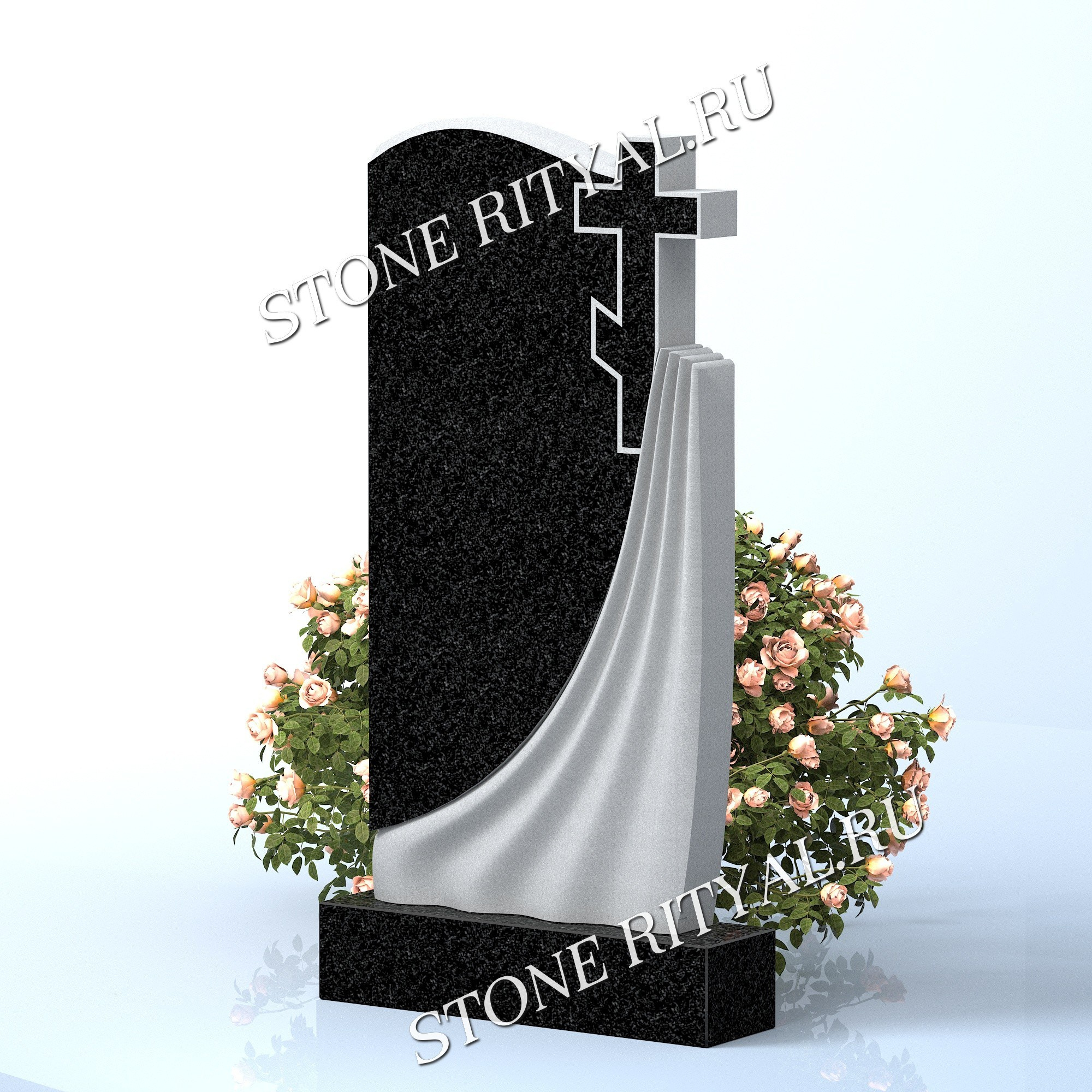 Вертикальные памятники прямые. Изготовление и установка памятников в Москве и МО