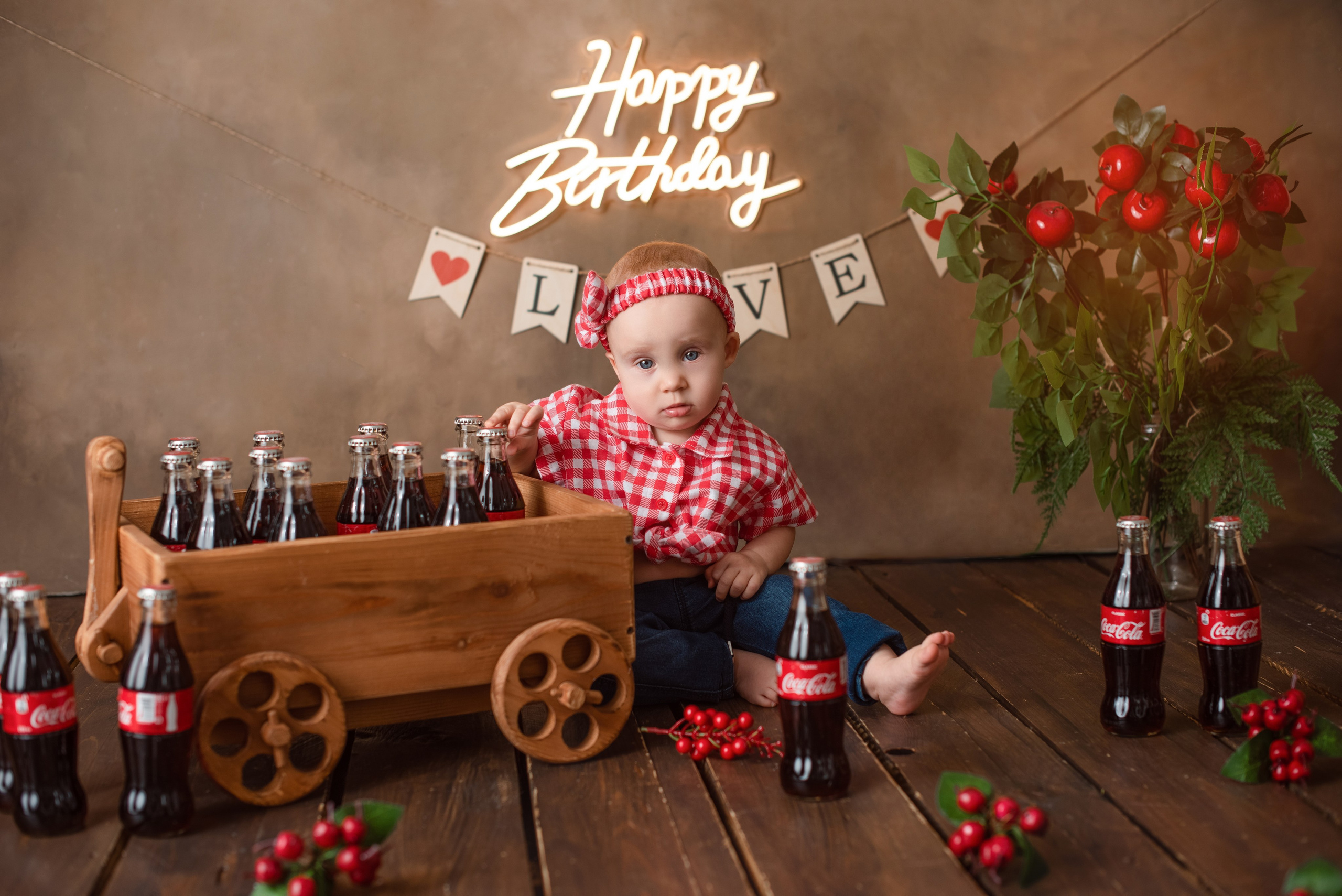 Фотозоны на Годик «Крафт». Фотограф Новорожденных во Владивостоке Ольга Галаницкая