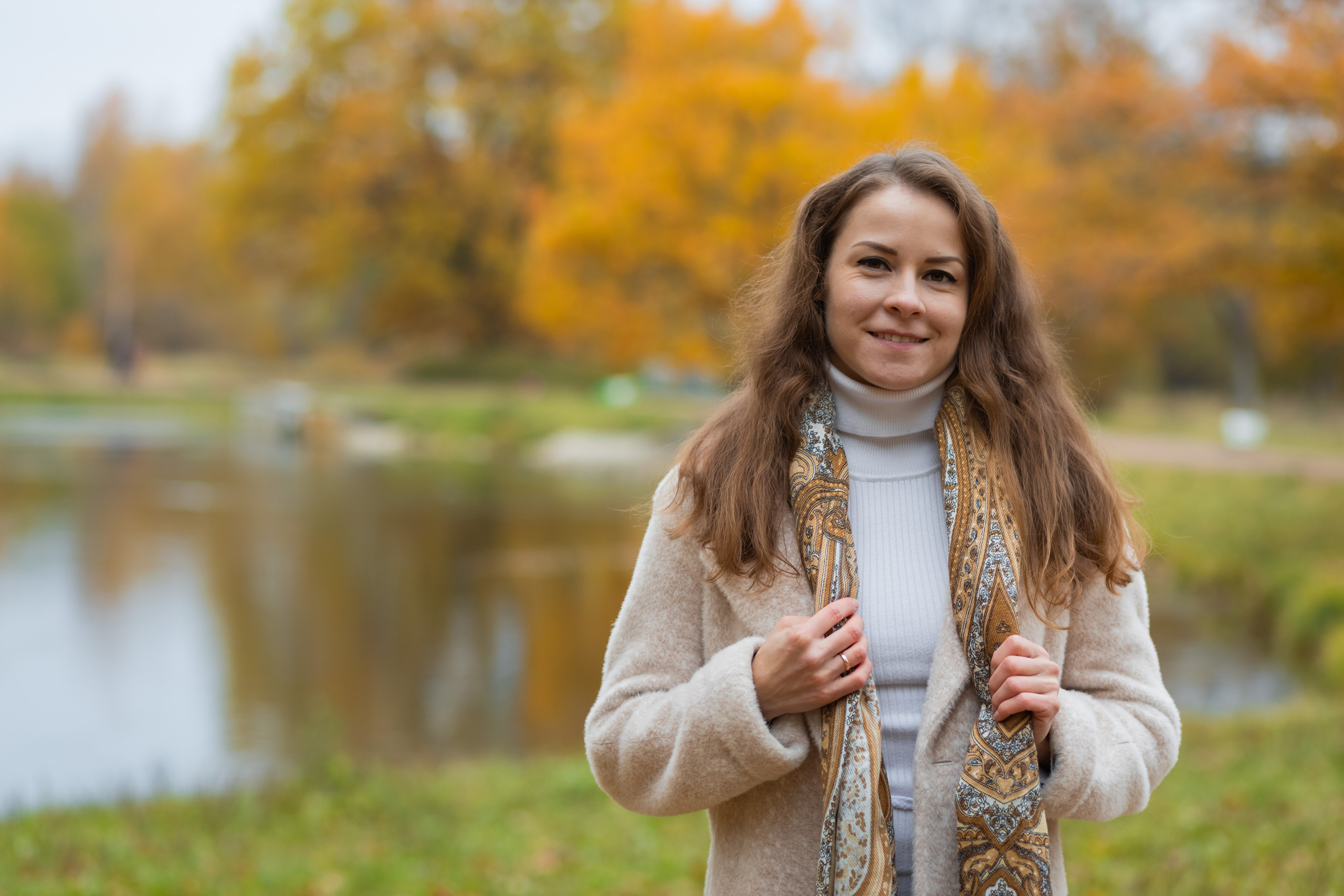 Осеняя фотосессия в Петергофе