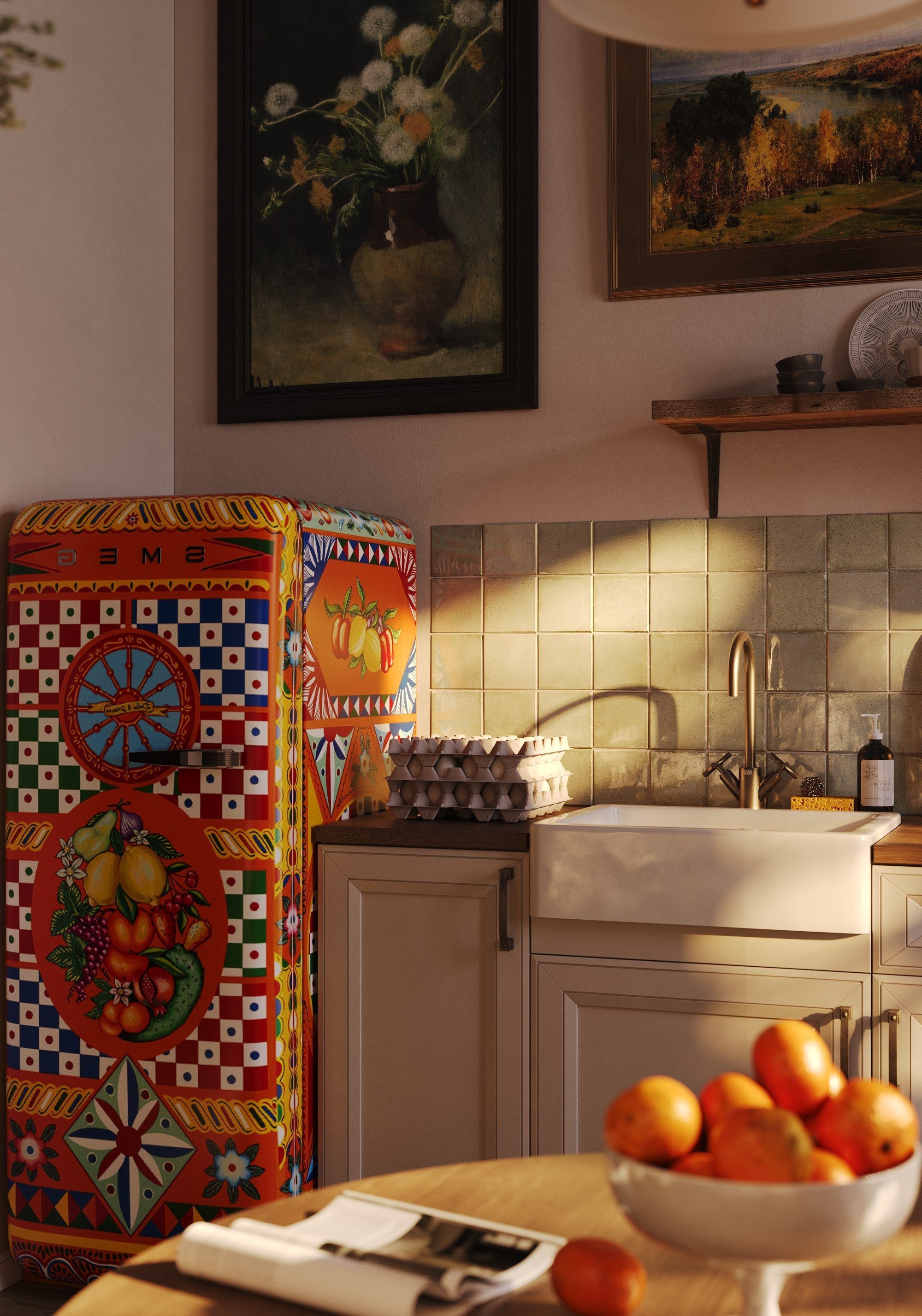 МК домик в деревне. Popov.Viz интерьерный 3D-визуализатор