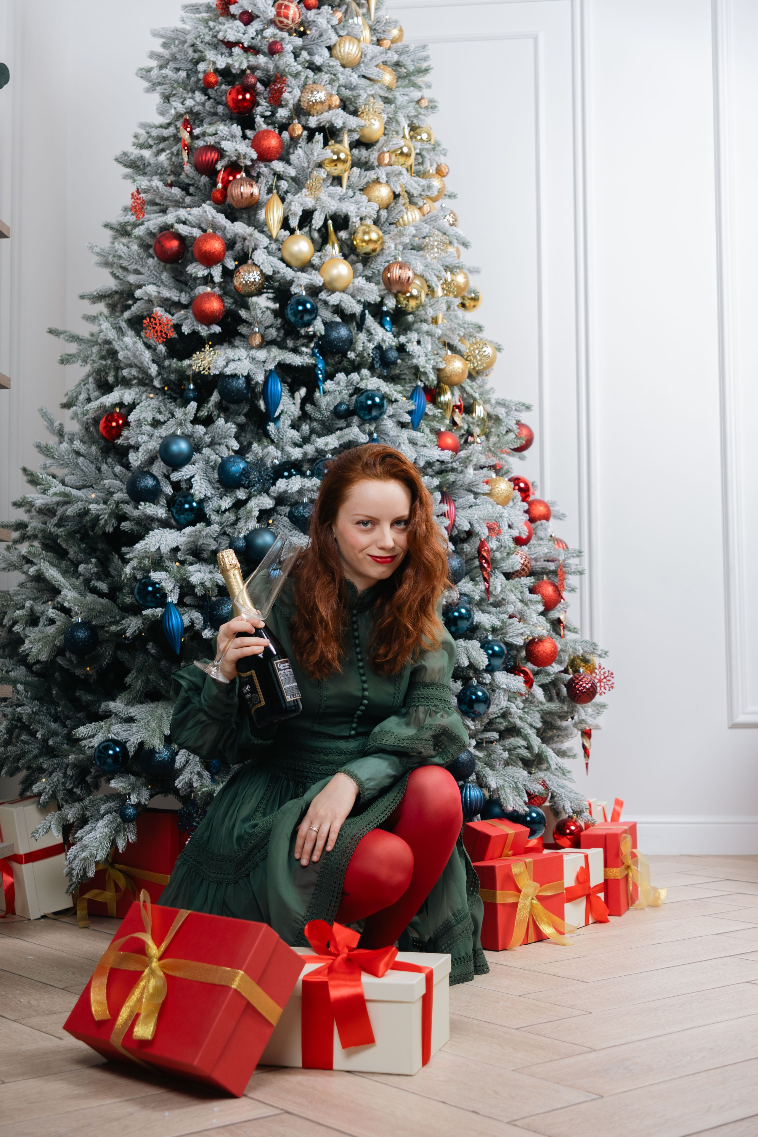 Новогодняя фотосессия в студии. Мария Жук — свадебный и репортажный фотограф в Москве