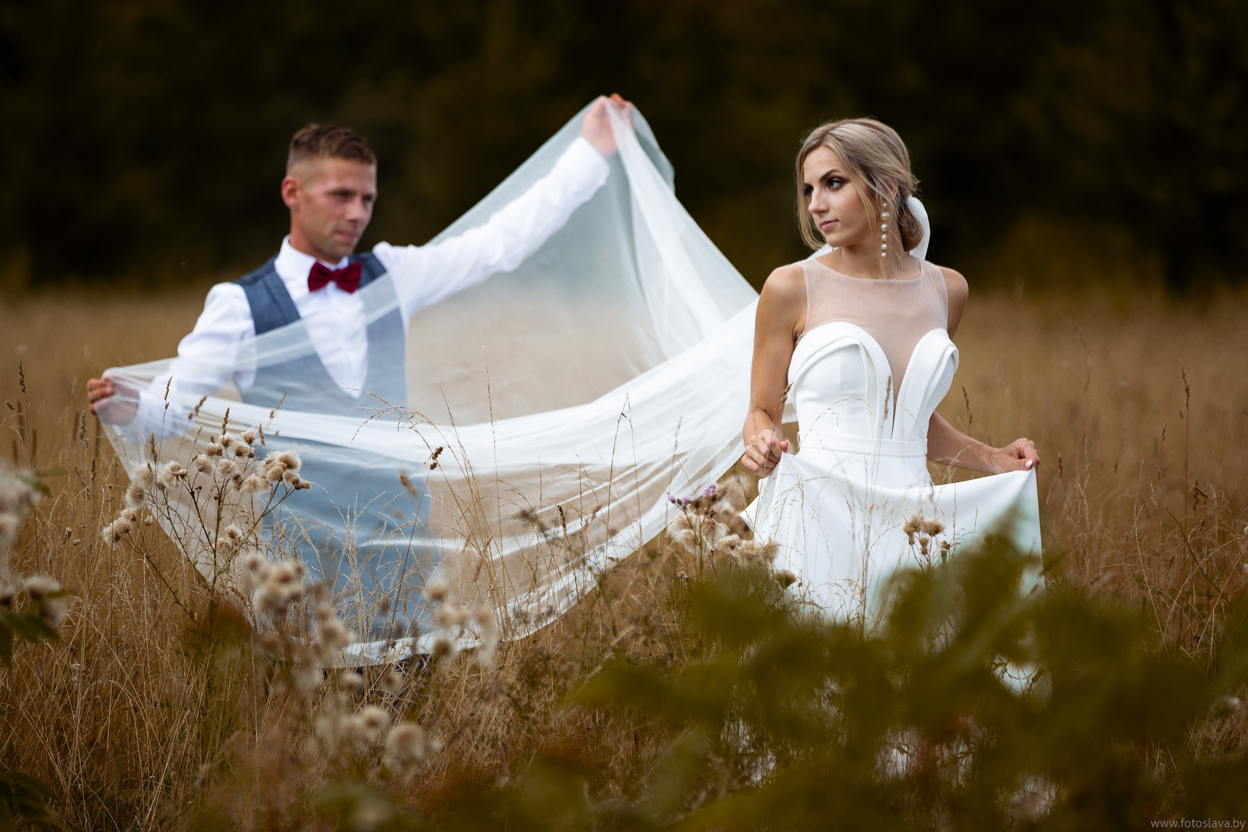 Свадебная фотосессия Нины и Александра. Свадебный фотограф в Барановичах Вячеслав Шах-Гусейнов, фотошкола