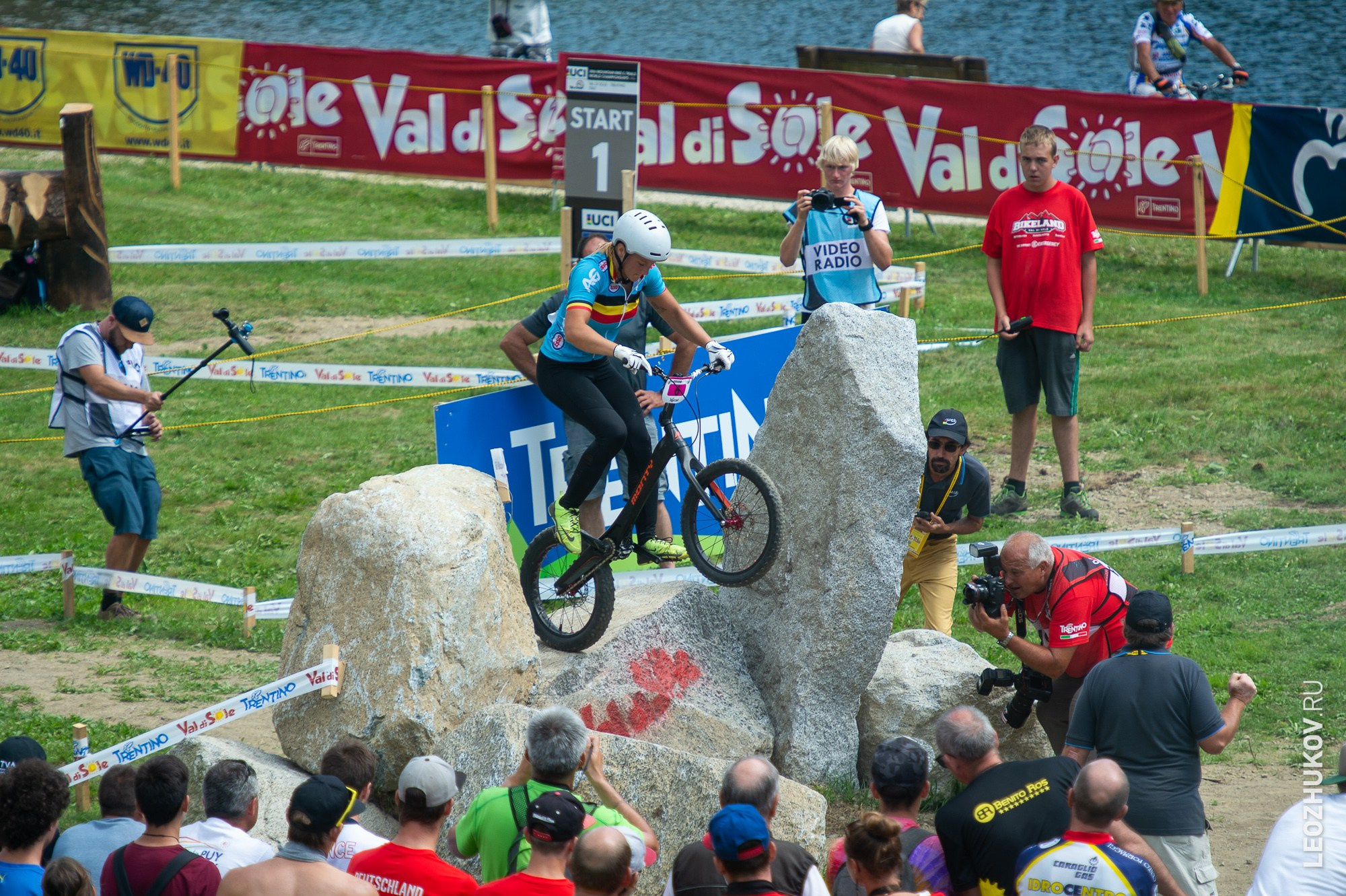 UCI Trials World Championships 2016 — finals. Sports photographer Leonid Zhukov