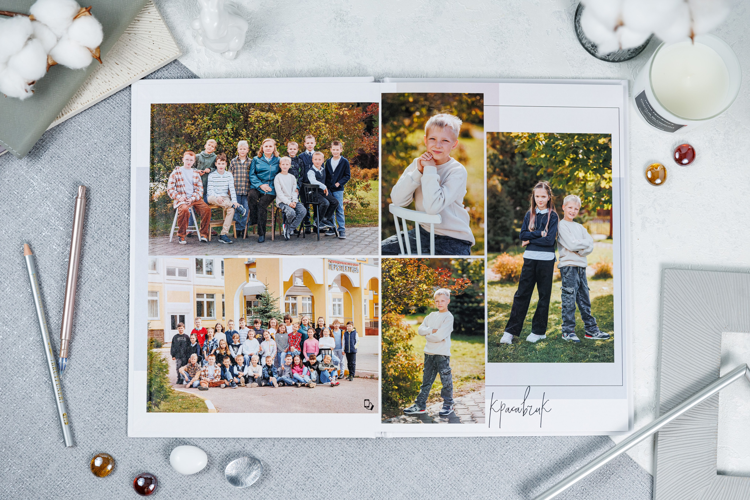 Выпускные альбомы 4 класс. Семейный и детский фотограф Комина Елена, Власиха, Одинцово