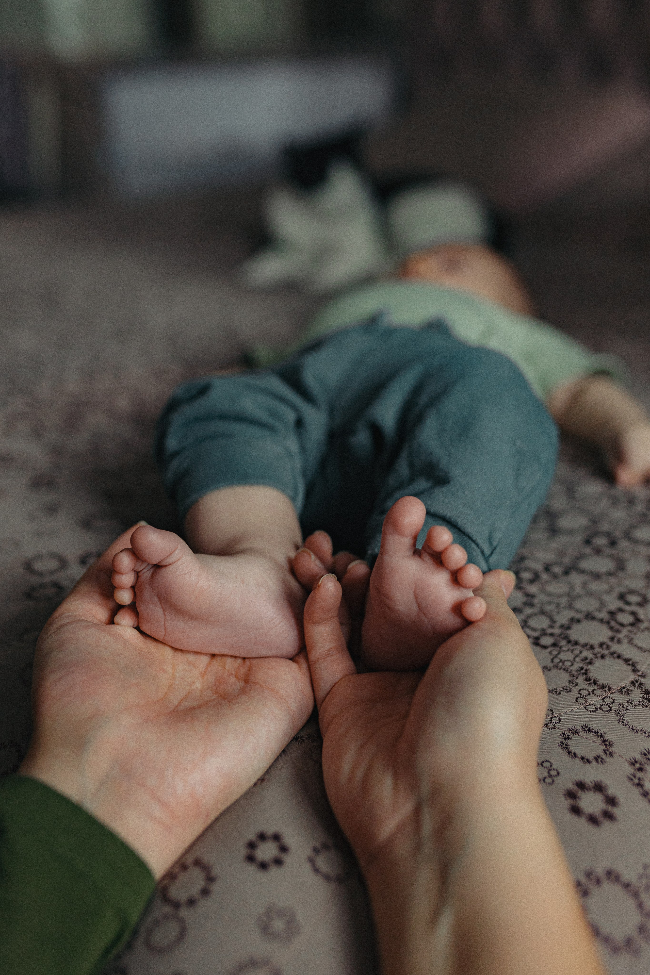 Домашняя семейная фотосессия с малышом. Портретный и семейный фотограф в Москве Мария Рослякова