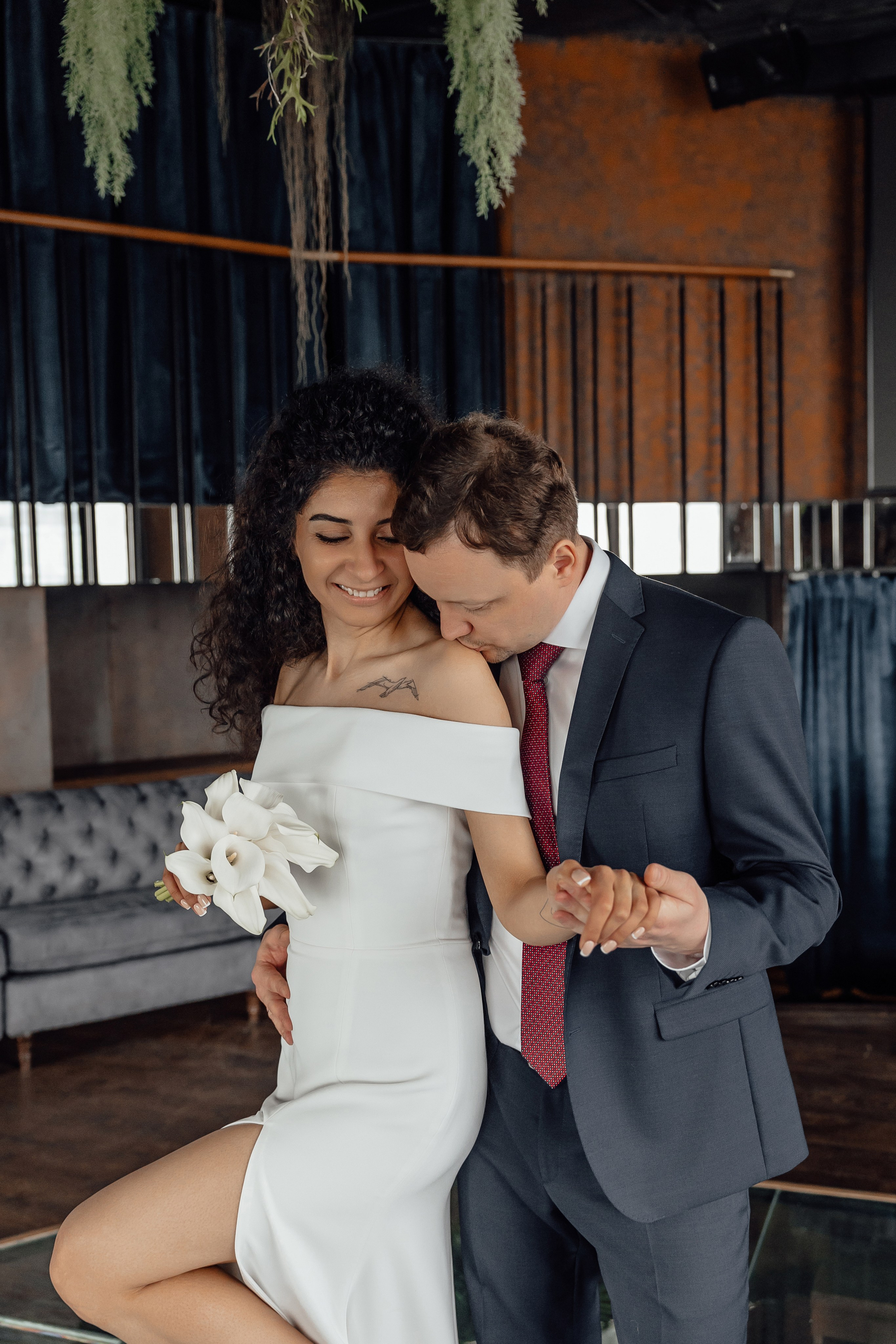 свадебная фотосессия ресторан Birds Москва Сити