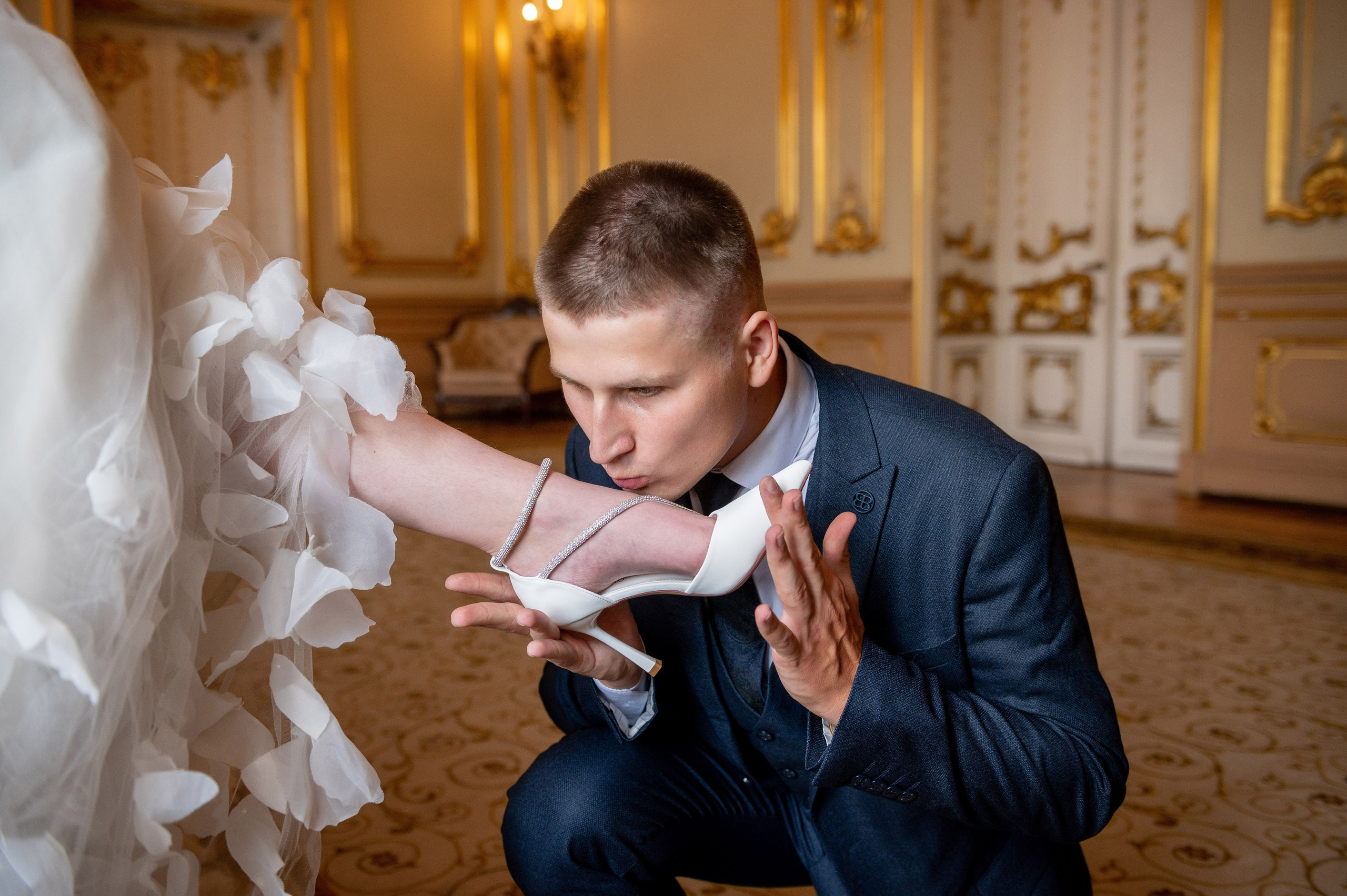 Зажигательная и динамичная свадебная фотосессия Анастасии и Максима. Портретный, семейный и свадебный фотограф в Санкт-Петербурге и в Пушкине Ширяев Денис