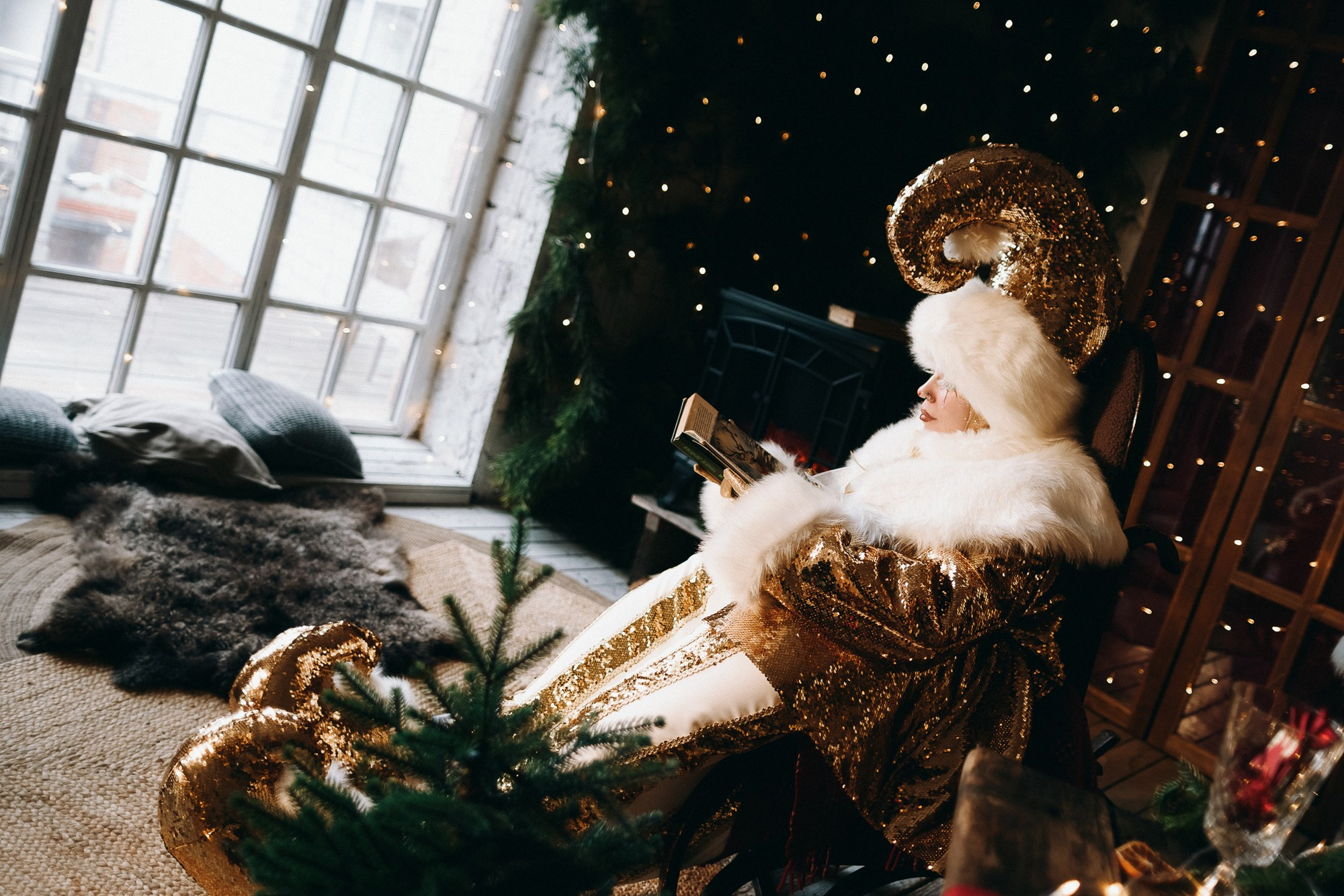 Новогодняя креативная фотосессия в Тюмени | Фотограф Дарья Мустафина. Портретный фотограф Тюмень Дарья Мустафина