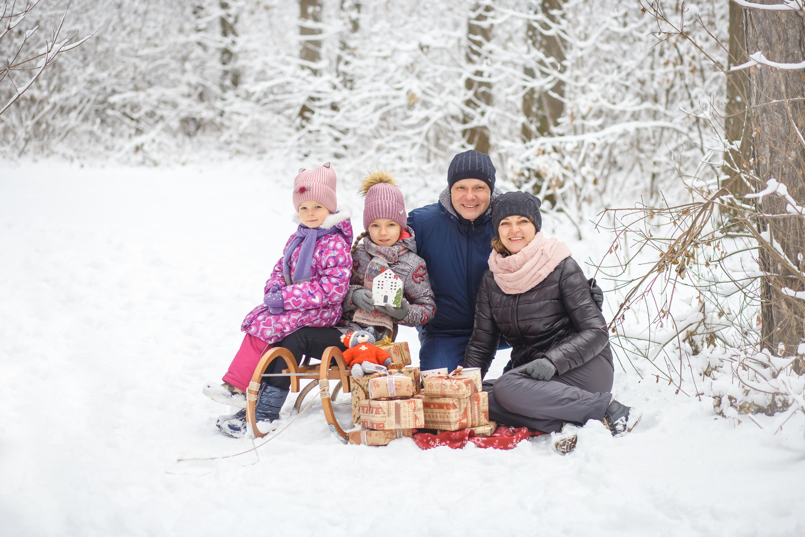 Новогодняя дневная фотосъемка. Семейный и детский фотограф в Ростове-на-Дону