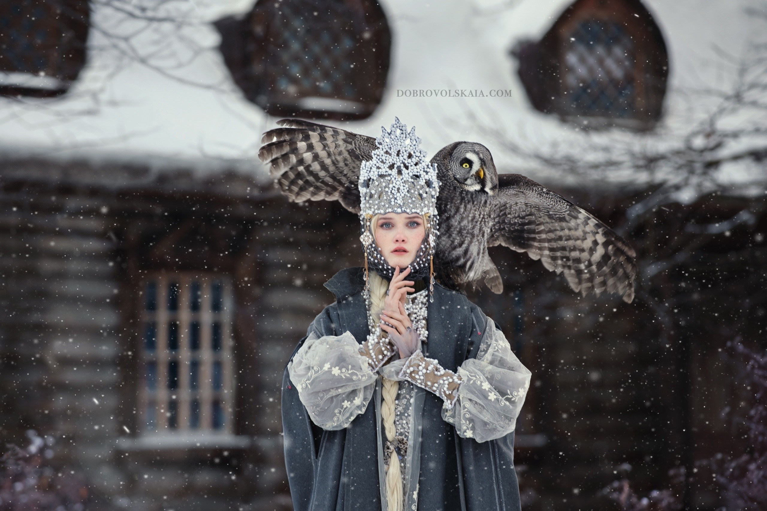 Зима. Русские народные костюмы в Москве