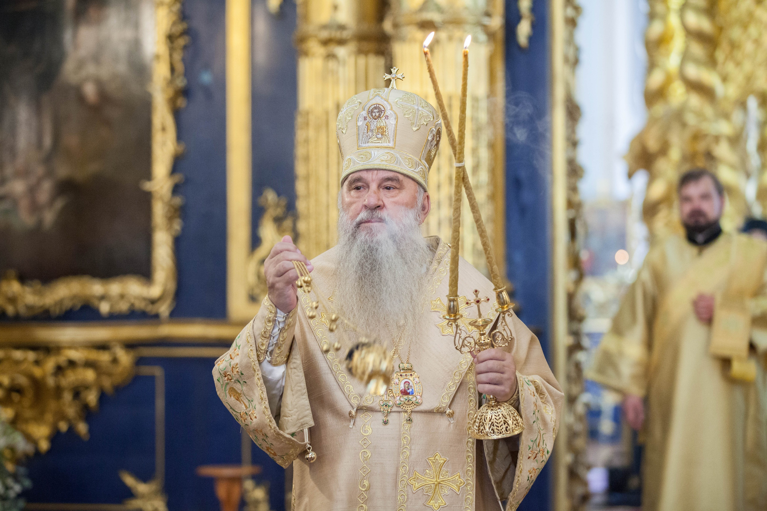 МИТРОПОЛИТ ВАРСОНОФИЙ СОВЕРШИЛ БОЖЕСТВЕННУЮ ЛИТУРГИЮ В НИКОЛО-БОГОЯВЛЕНСКОМ СОБОРЕ. НИКОЛО-БОГОЯВЛЕНСКИЙ МОРСКОЙ СОБОР