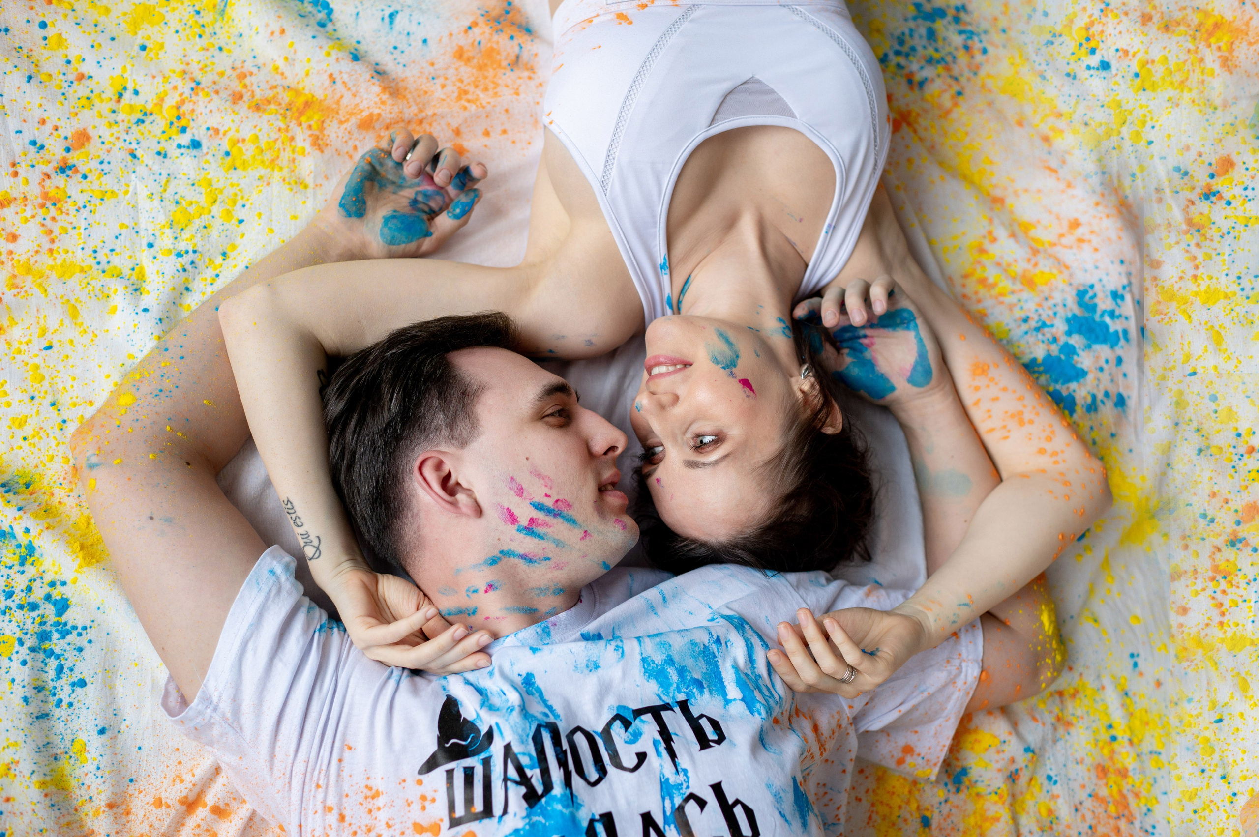 Беременность в красках и необычное гендер-пати. Портретный, семейный и свадебный фотограф в Санкт-Петербурге и в Пушкине Ширяев Денис