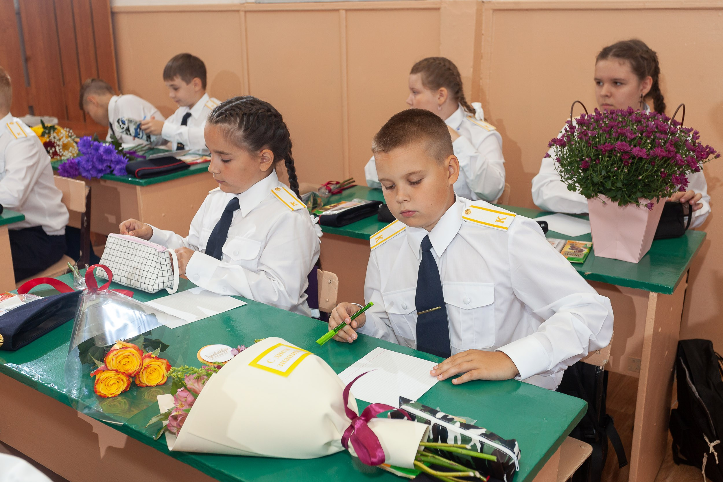 Фотосессия дл я5К класса в День знаний