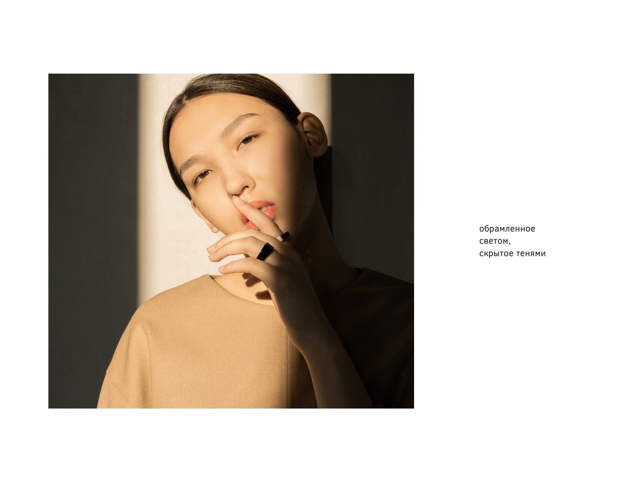 Страница с подписью «обрамленное светом, скрытое тенями»