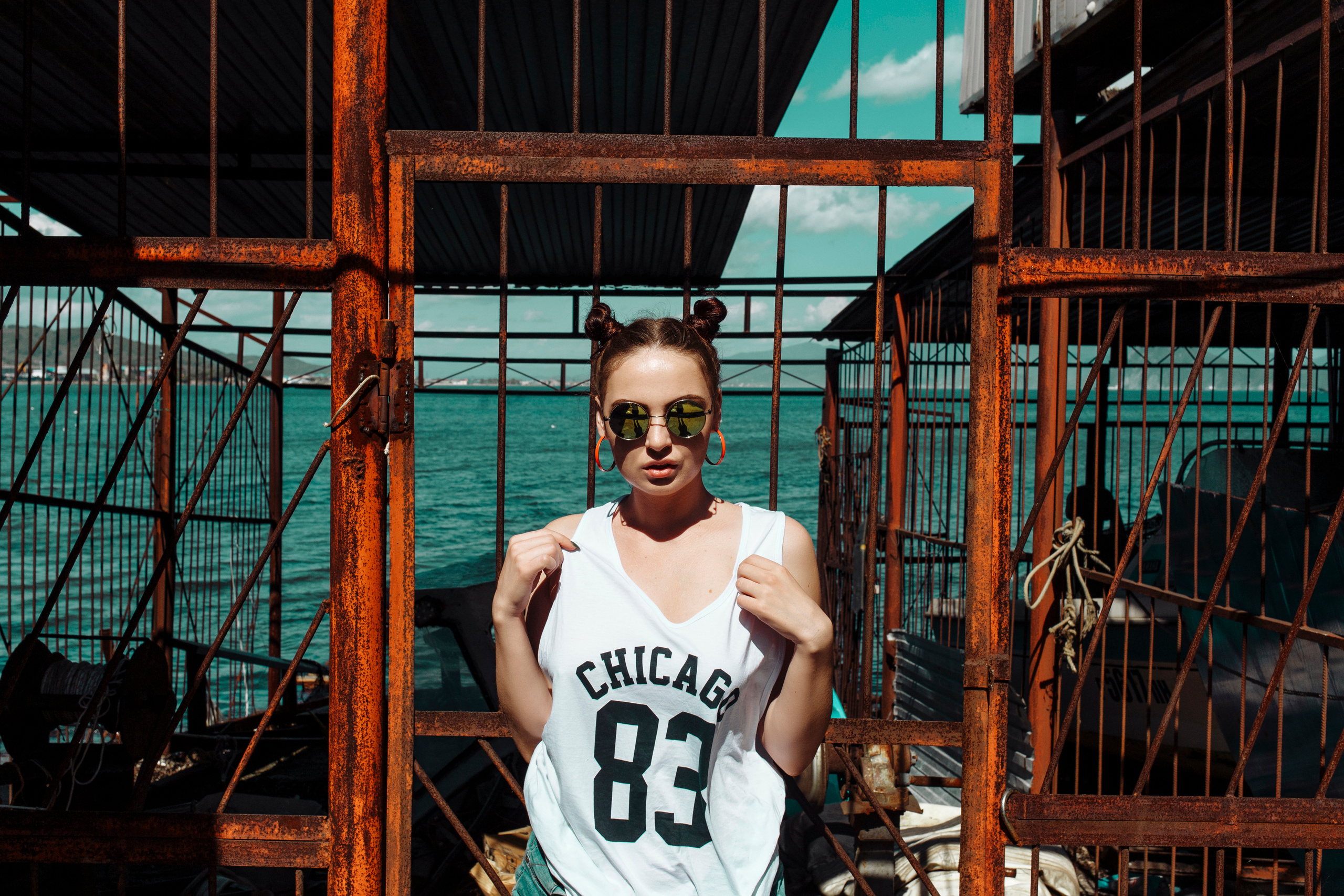 Фотосессия Кати на пирсе. Свадебный фотограф Регина Клименко Москва, Московская область