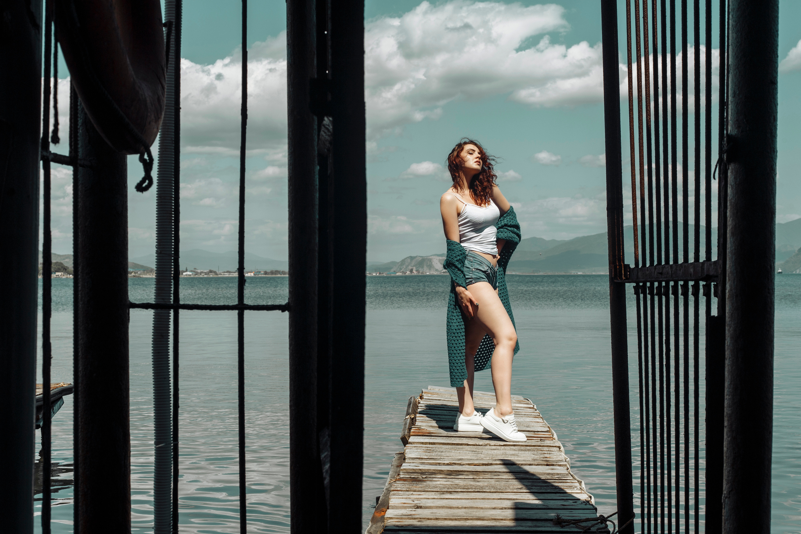 Фотосессия Кати на пирсе. Свадебный фотограф Регина Клименко Москва, Московская область