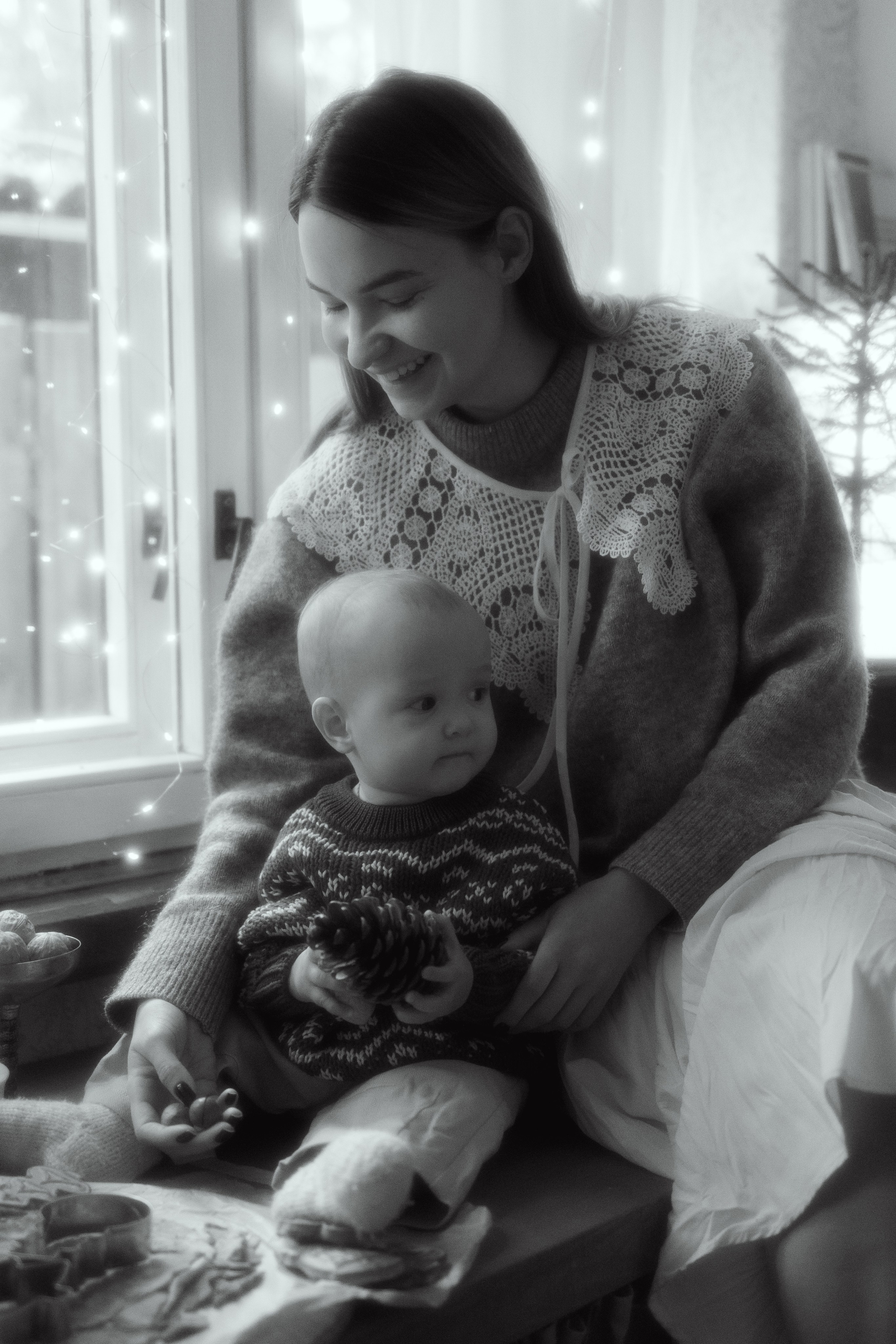 Зимнее утро с мамой. Семейный фотограф Москва Юлиана Фетисова