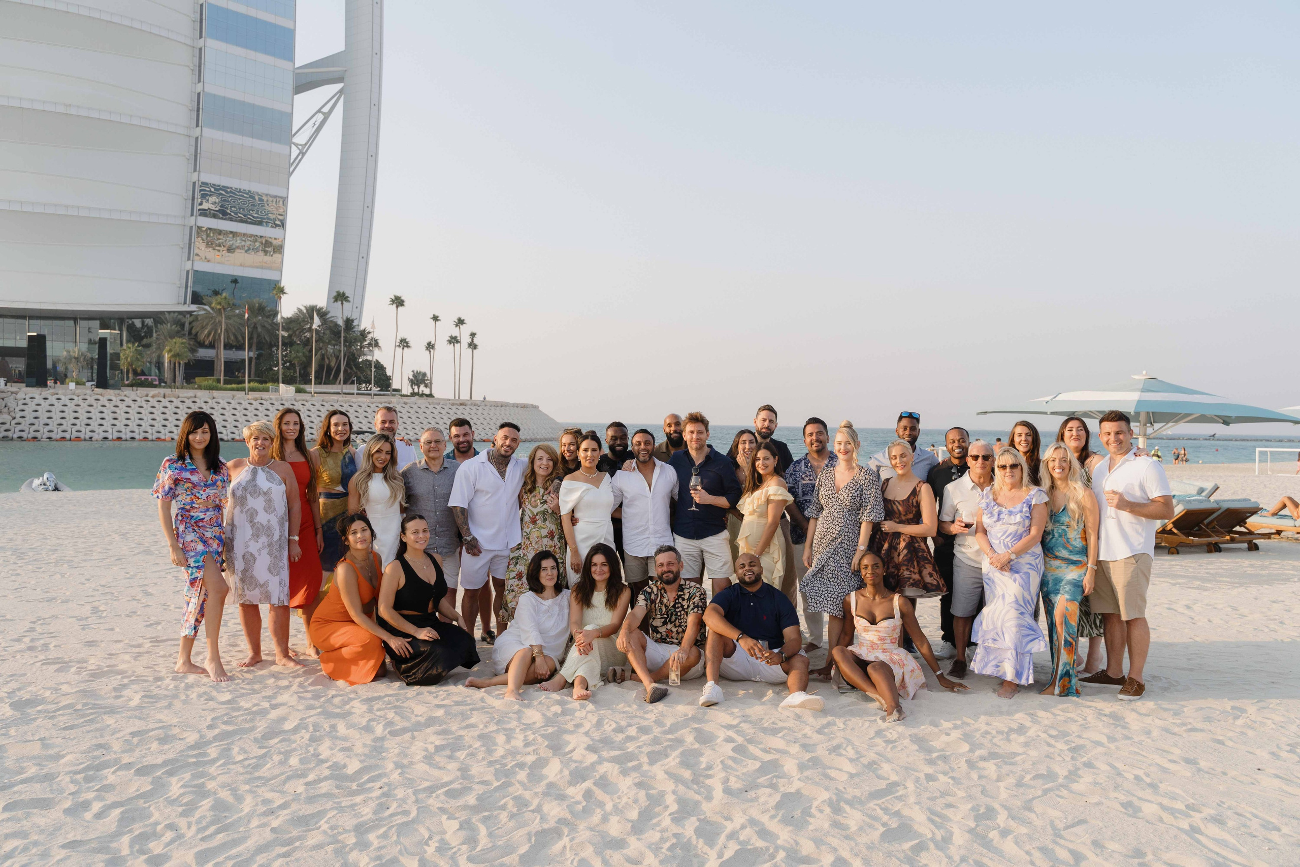 Wedding brunch next to burj Al Arab in Dubai