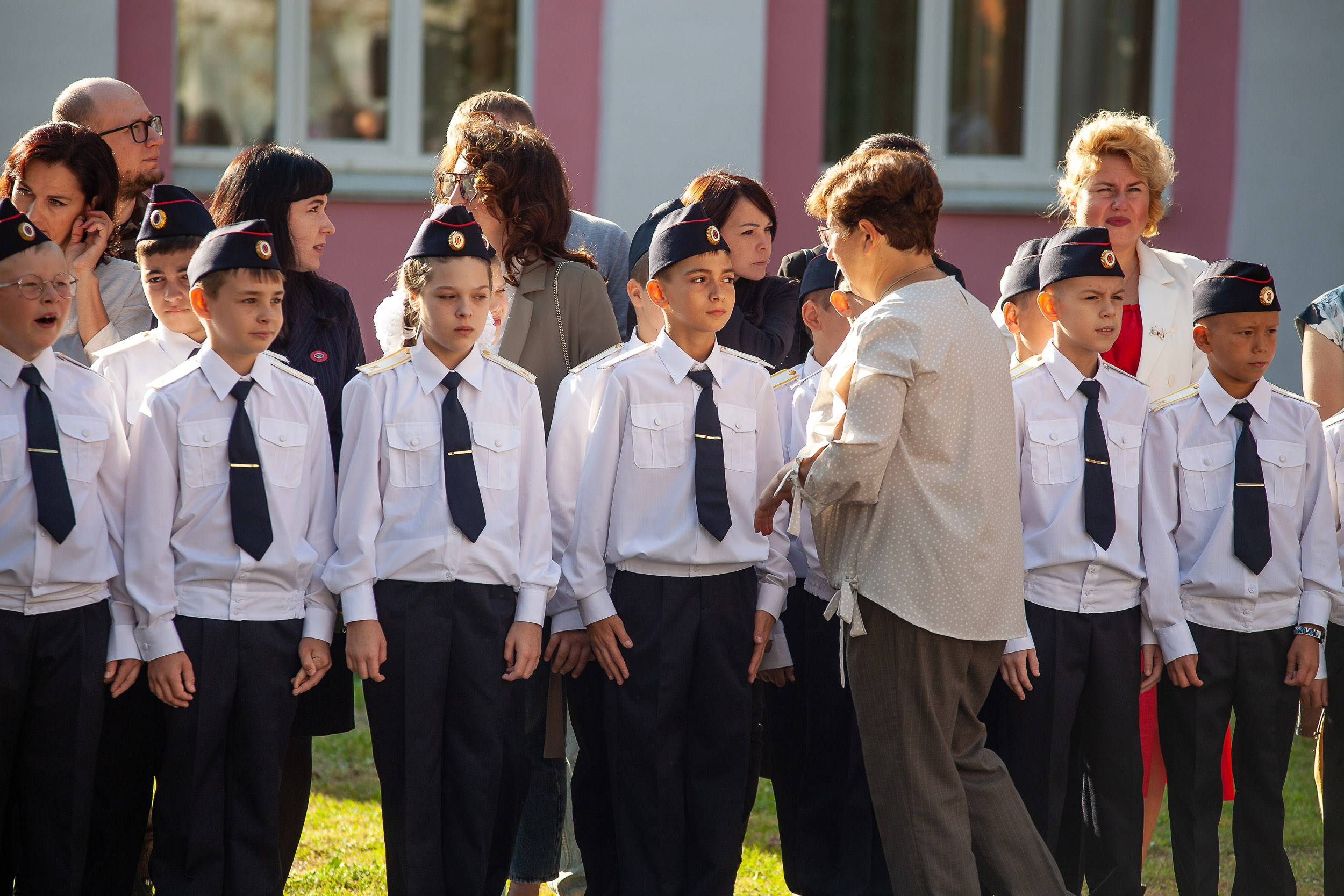 Фотосессия дл я5К класса в День знаний