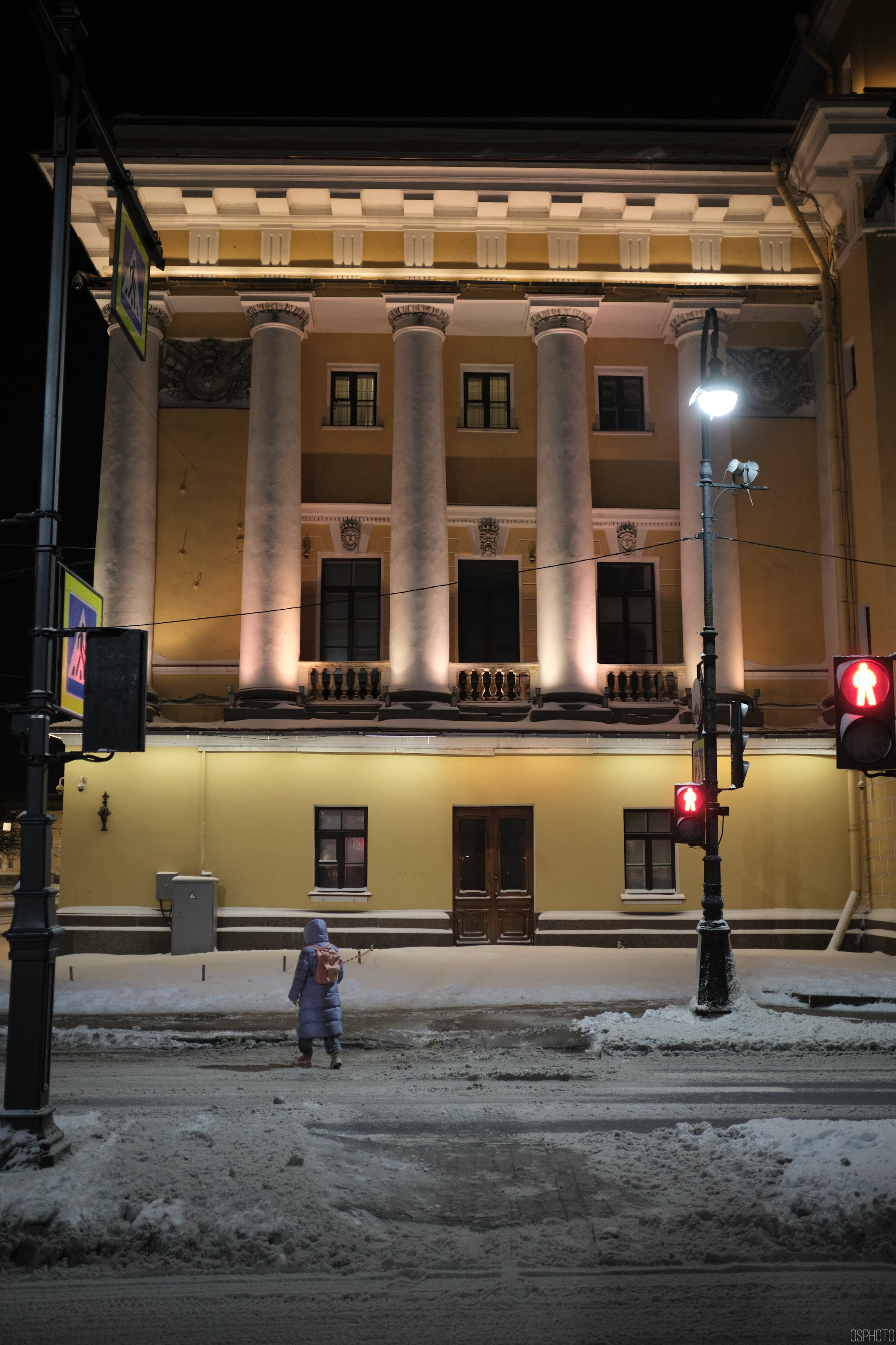 Снег и туман в Санкт-Петербурге. Фотографъ Сергѣевъ. Поймать мгновеніе