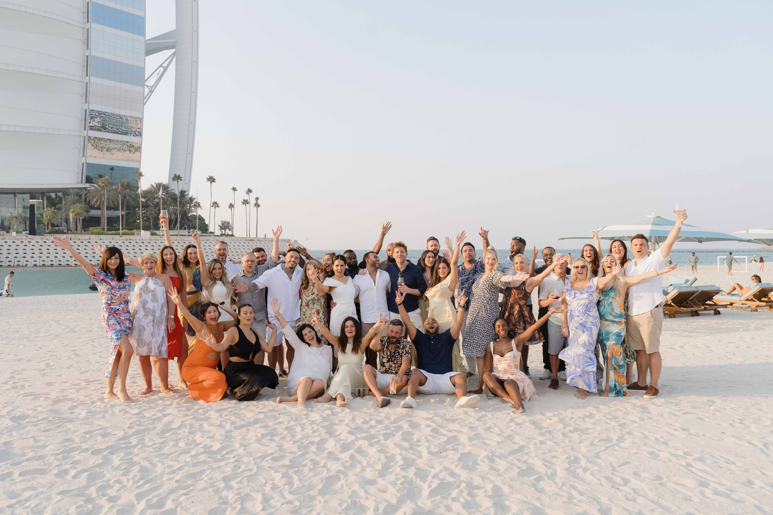 Wedding brunch next to burj Al Arab in Dubai