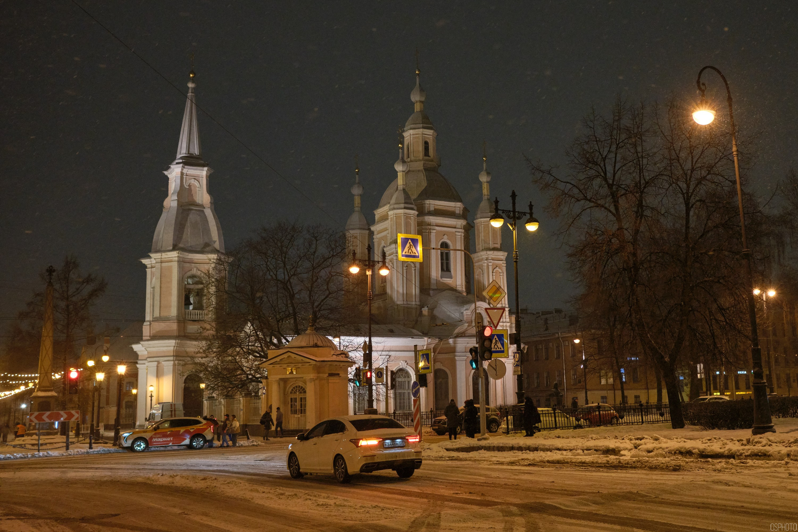 Снег и туман в Санкт-Петербурге. Фотографъ Сергѣевъ. Поймать мгновеніе