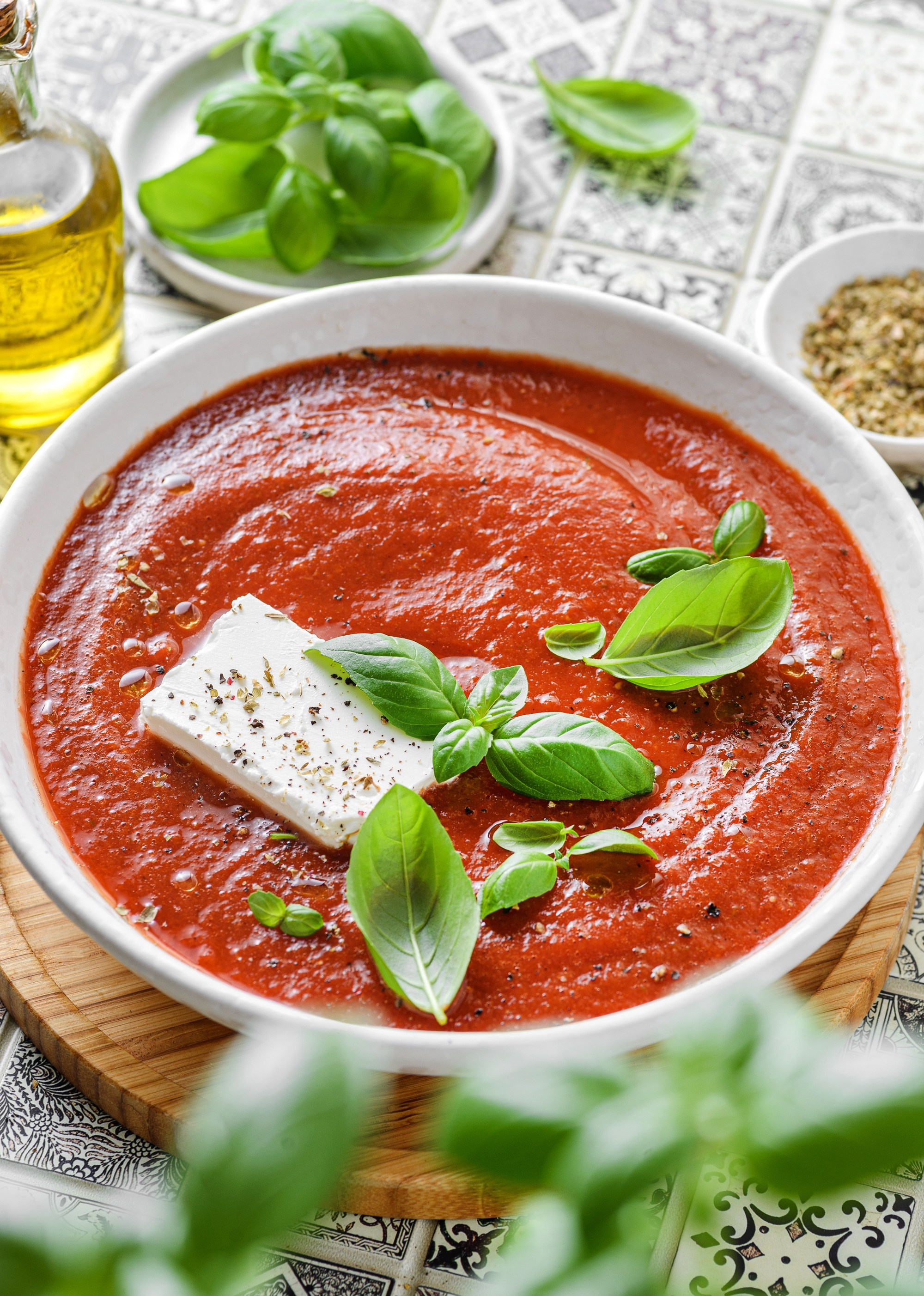 Греческий суп с фетой