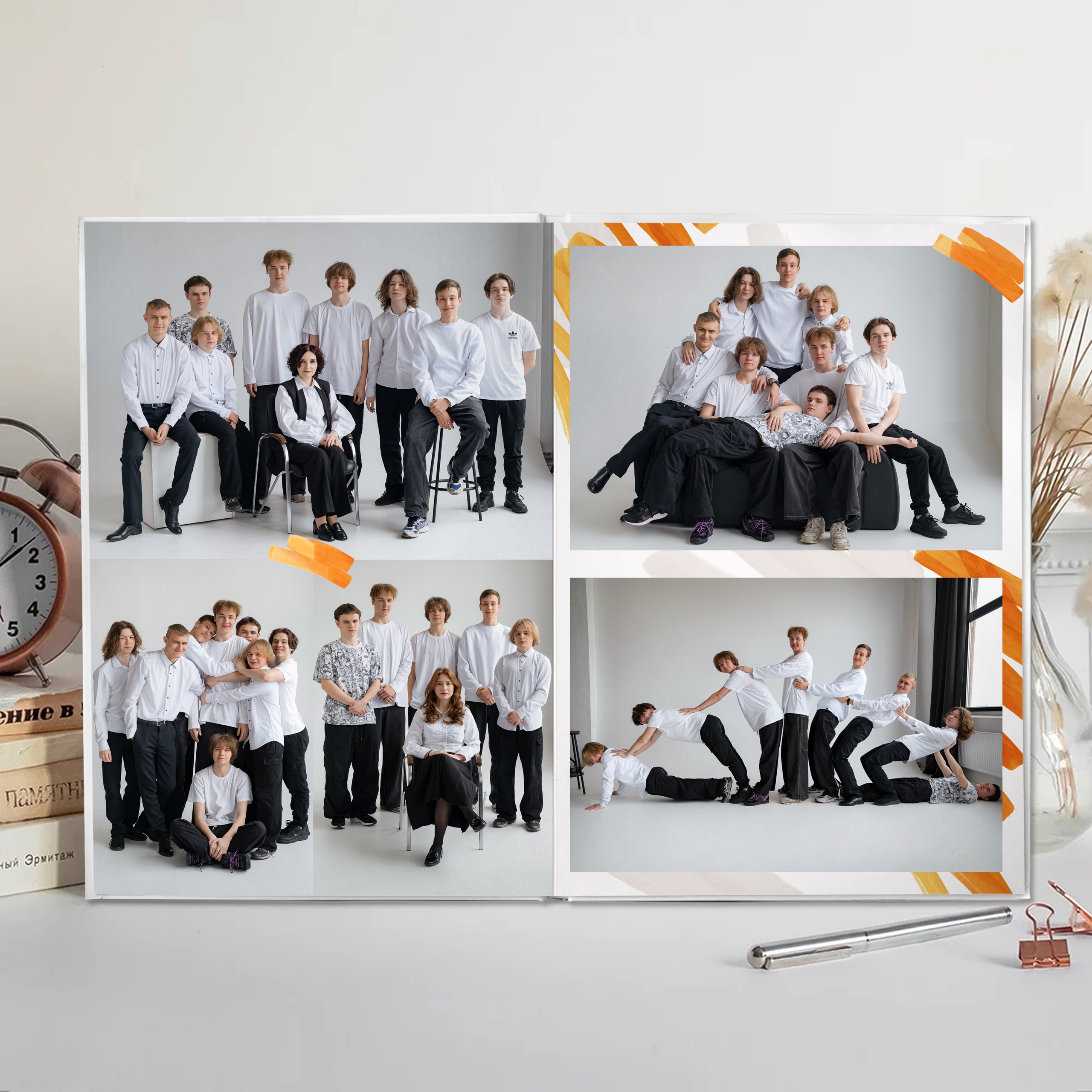 Выпускной альбом для старших классов (3 разворота). Школьный и свадебный фотограф в Сыктывкаре Никита Козлов