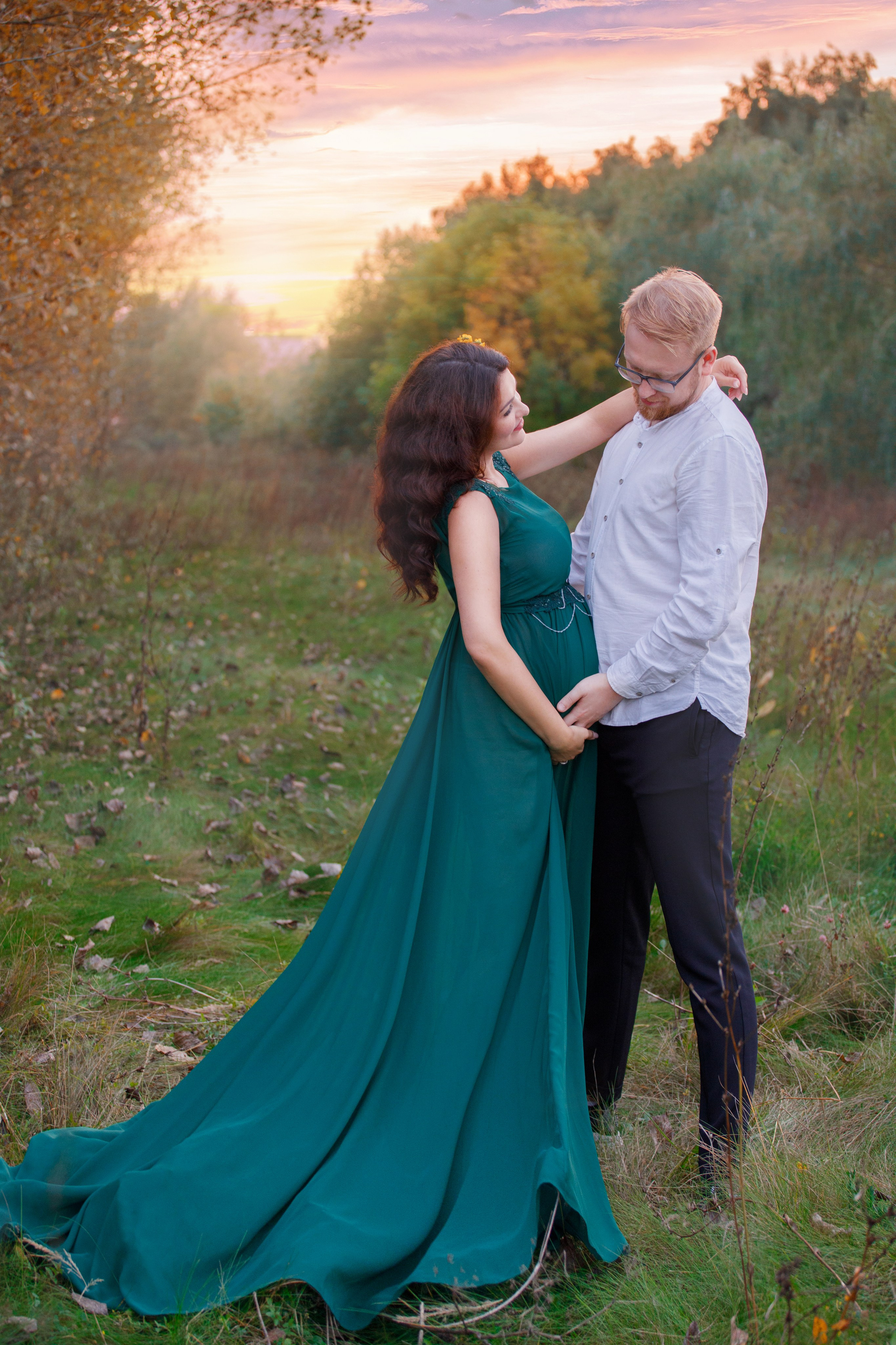 Фотосессия беременных на природе