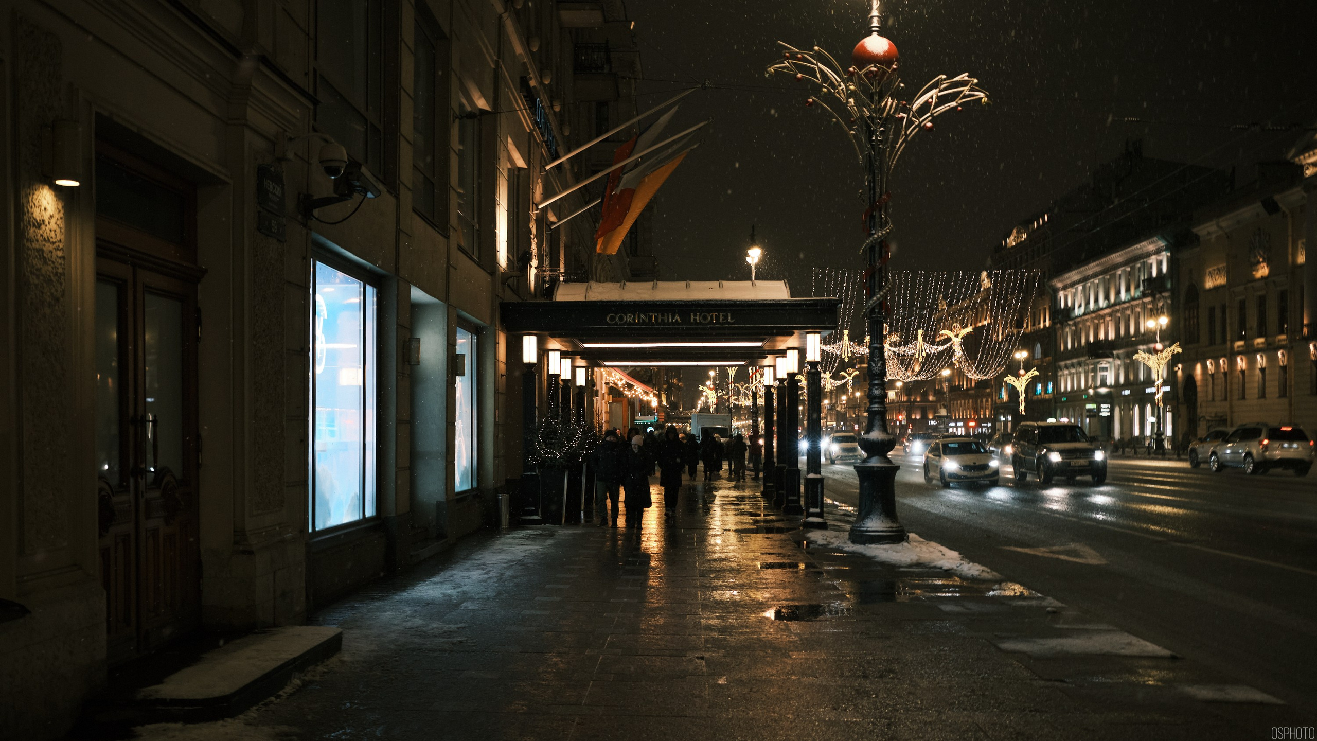 Снег и туман в Санкт-Петербурге. Фотографъ Сергѣевъ. Поймать мгновеніе