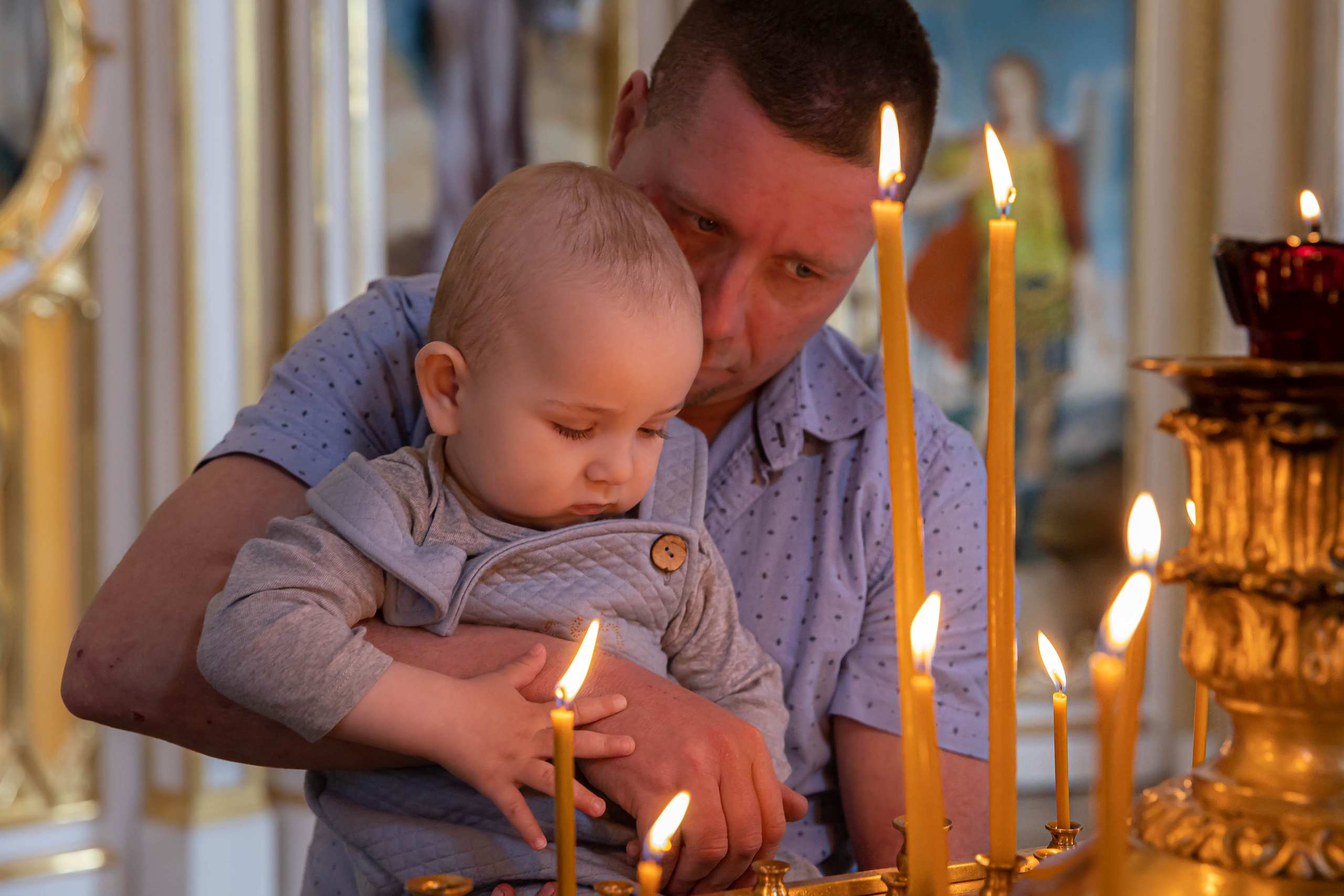 Мл. Кирилл. Крещение в Чесменской церкви. ФОТОГРАФ РАДОСТИ Фотосессия в студии СПб. Портретный фотограф — Юрий Торлопов
