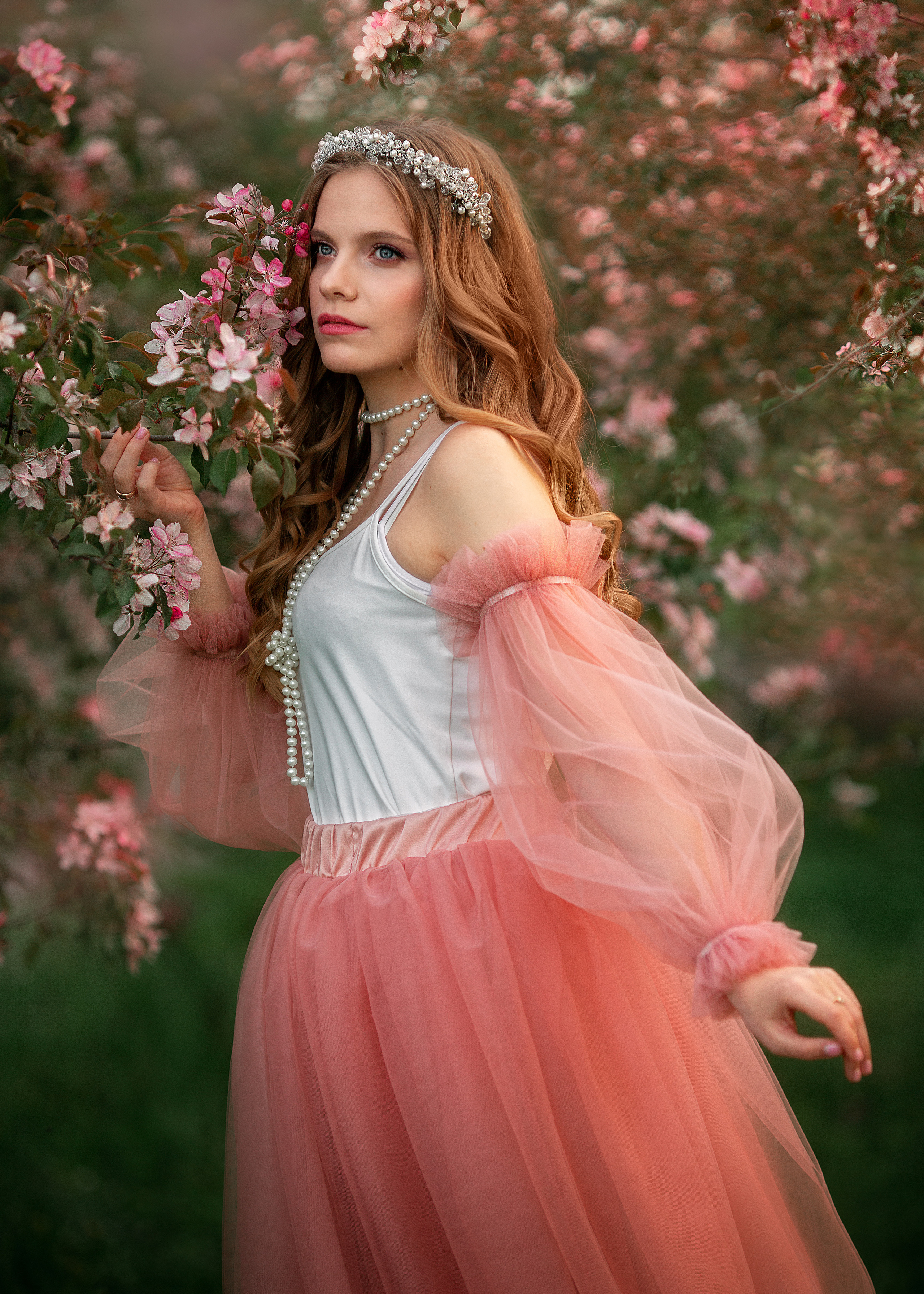 Фотосессия в цветении для Галины. Семейный и детский фотограф в Краснодарском крае Натали Фищенко