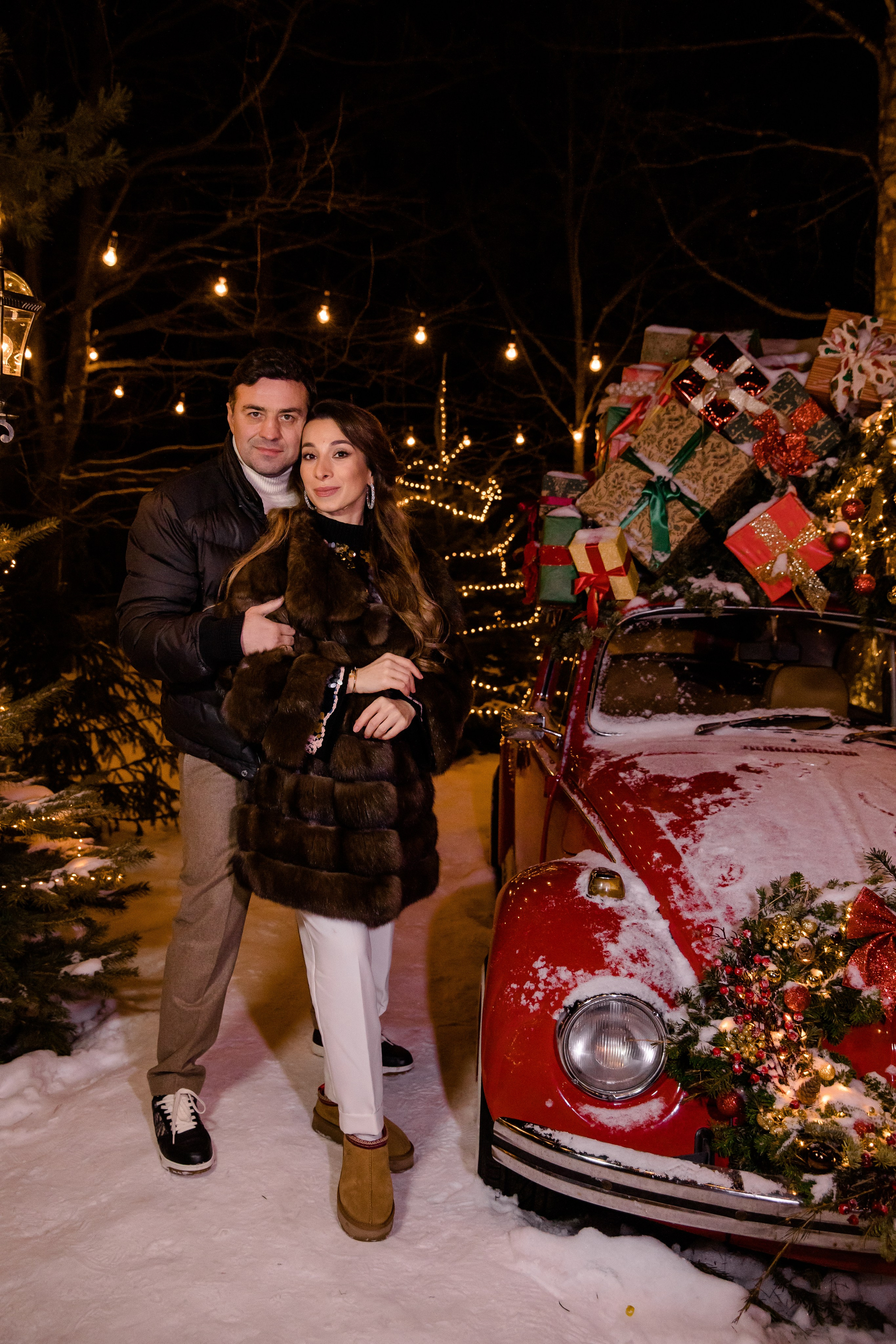 Новогодние фотосессии — уличные локации. Семейный и детский фотограф в Москве Вера Ускова