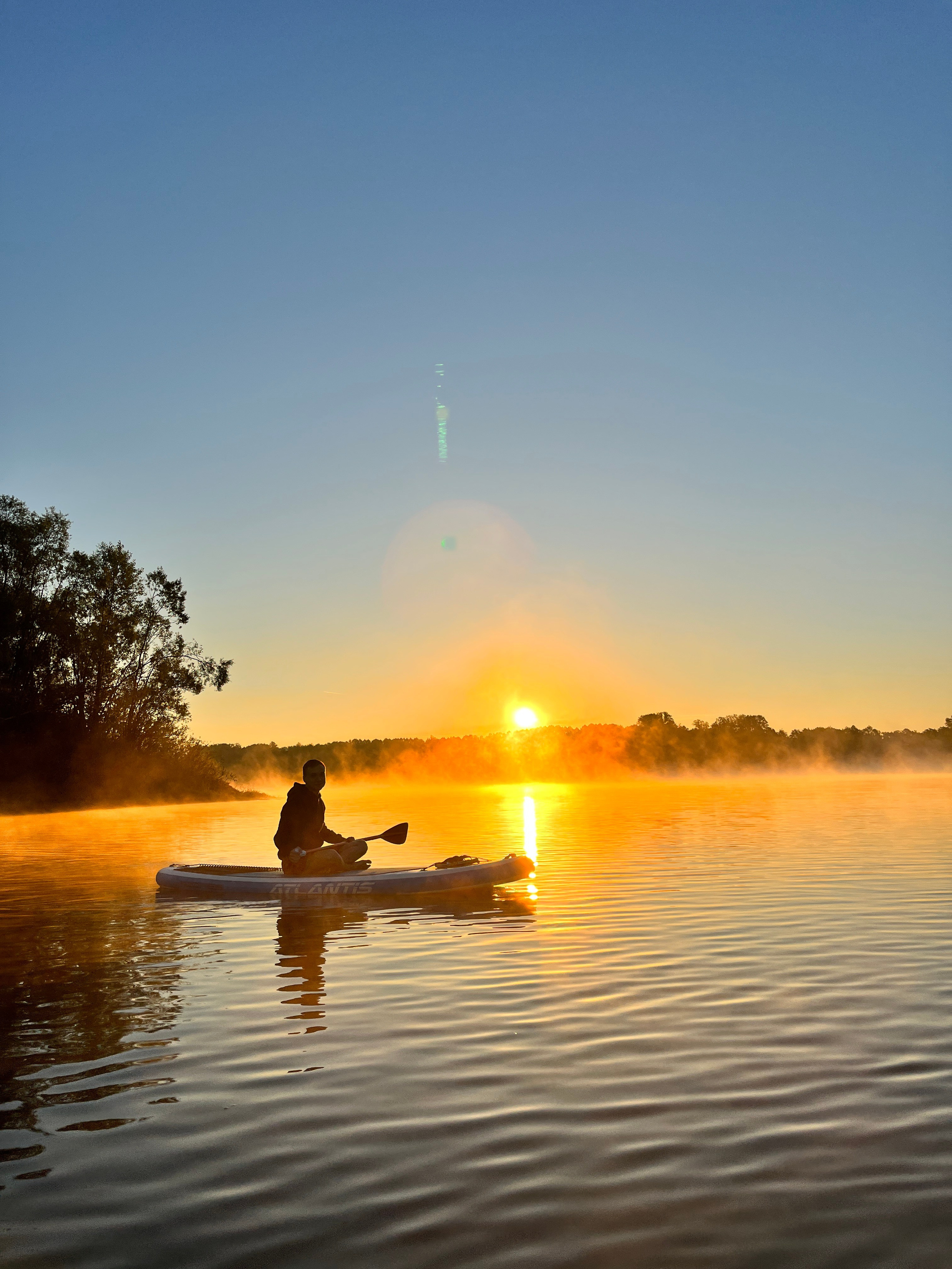Рассвет на сапах в Сипайловских карьерах
