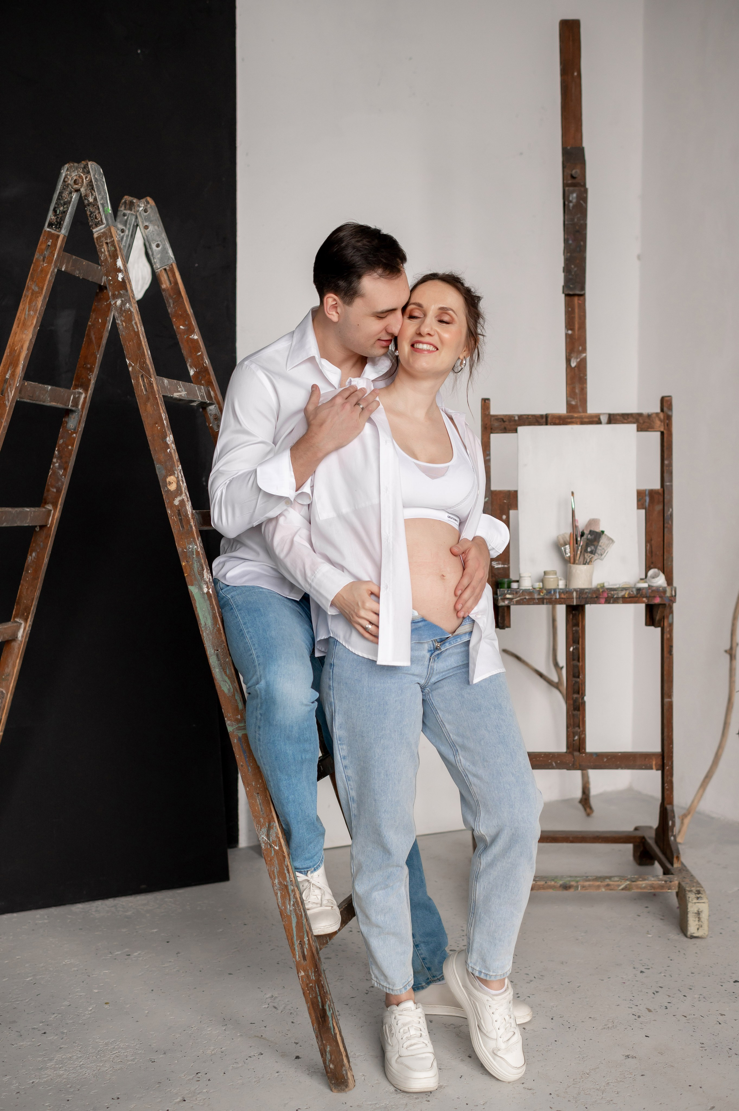 Беременность в красках и необычное гендер-пати. Портретный, семейный и свадебный фотограф в Санкт-Петербурге и в Пушкине Ширяев Денис