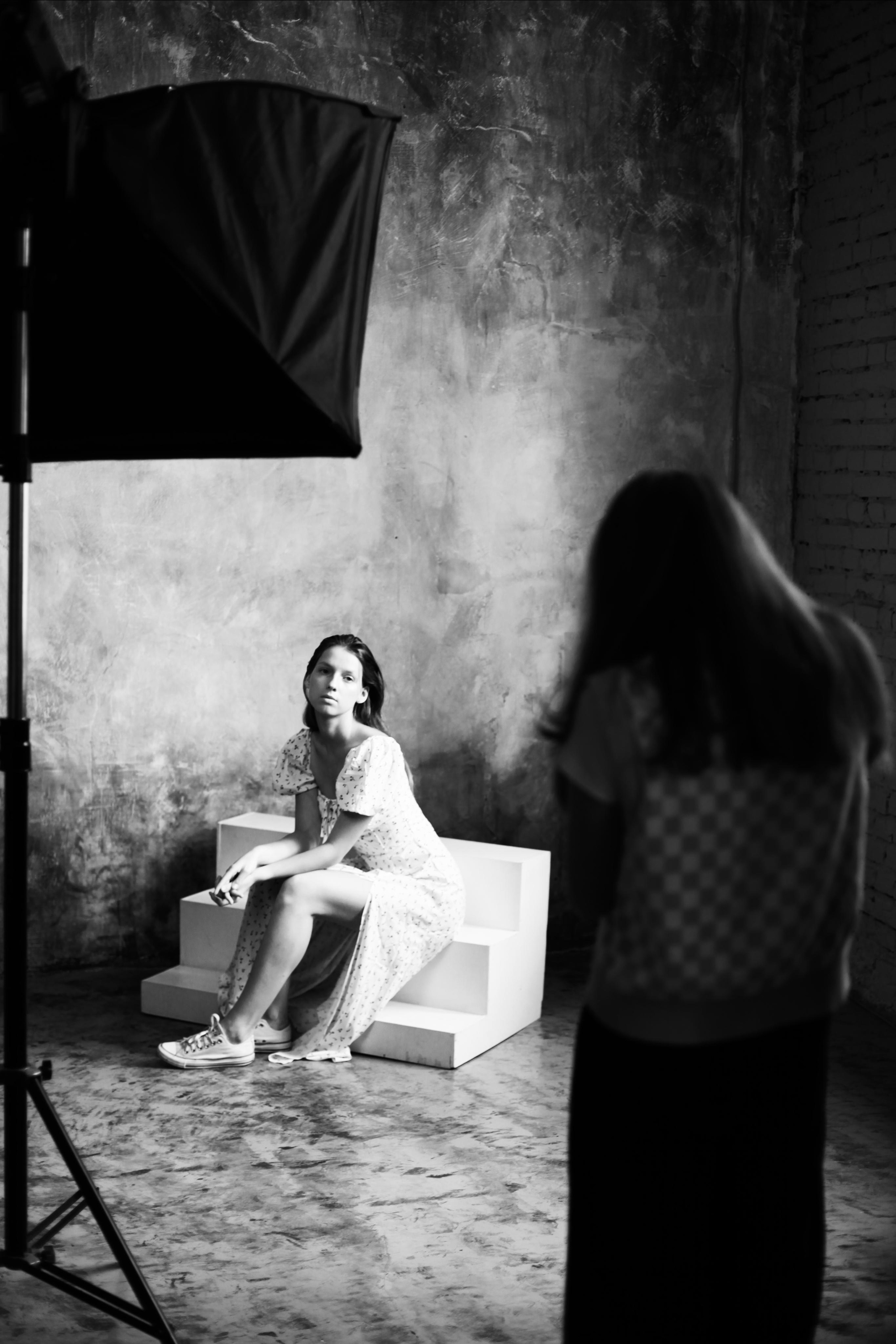 черно-белый бэк с урока в фотошколе фото Владимир Лёвин