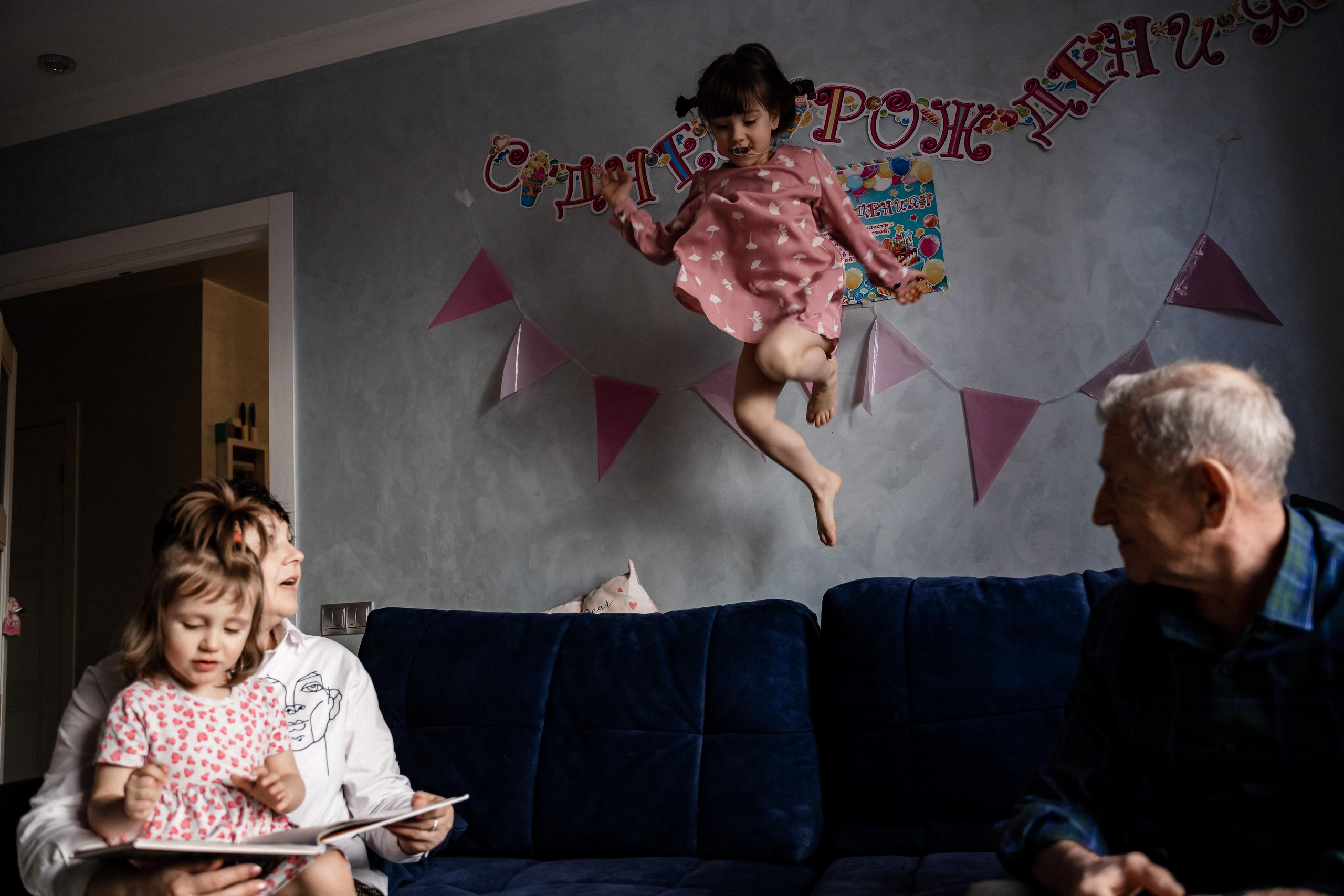 Домашняя фотосессия для Ксении и ее семьи