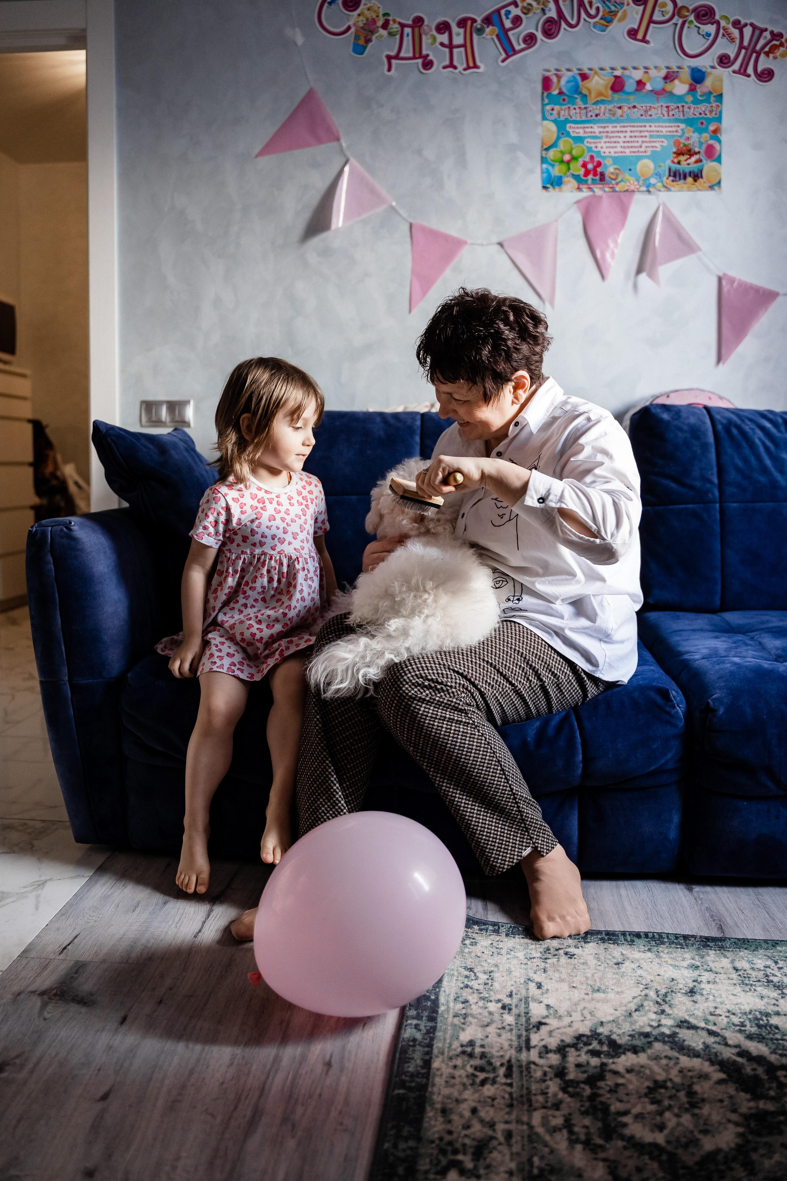 Домашняя фотосессия для Ксении и ее семьи