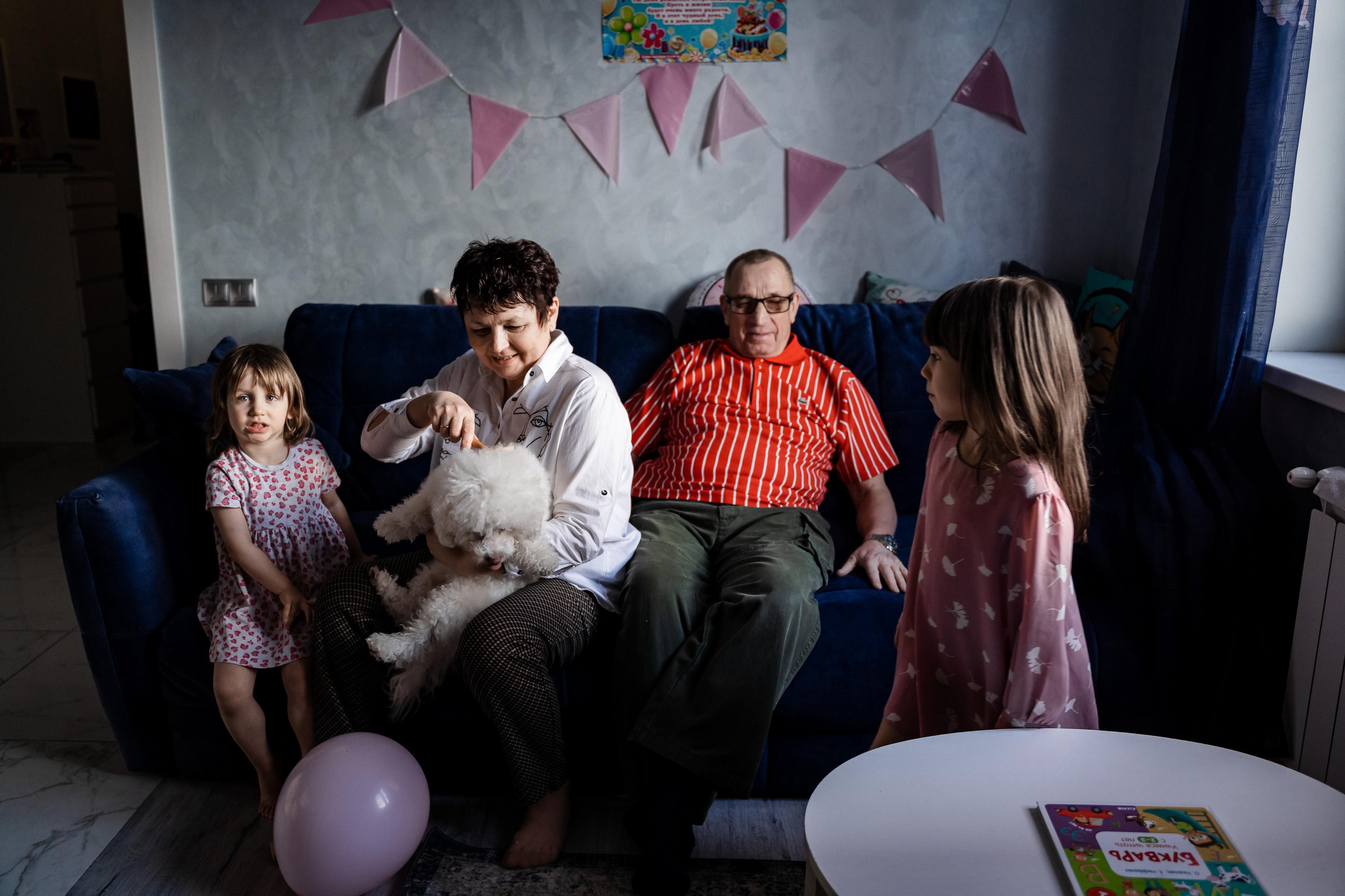 Домашняя фотосессия для Ксении и ее семьи