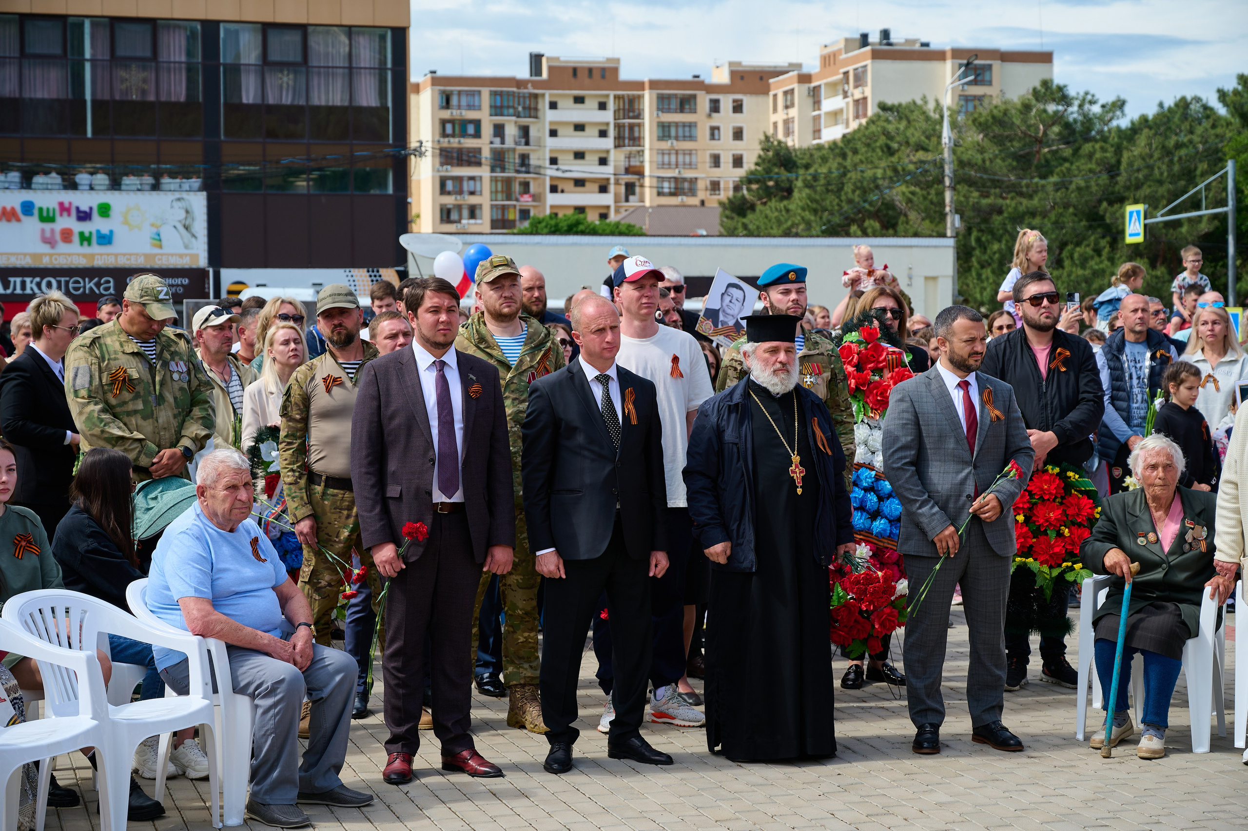 Митинг 9 мая. Жизнь курорта Кабардинка в фотографиях
