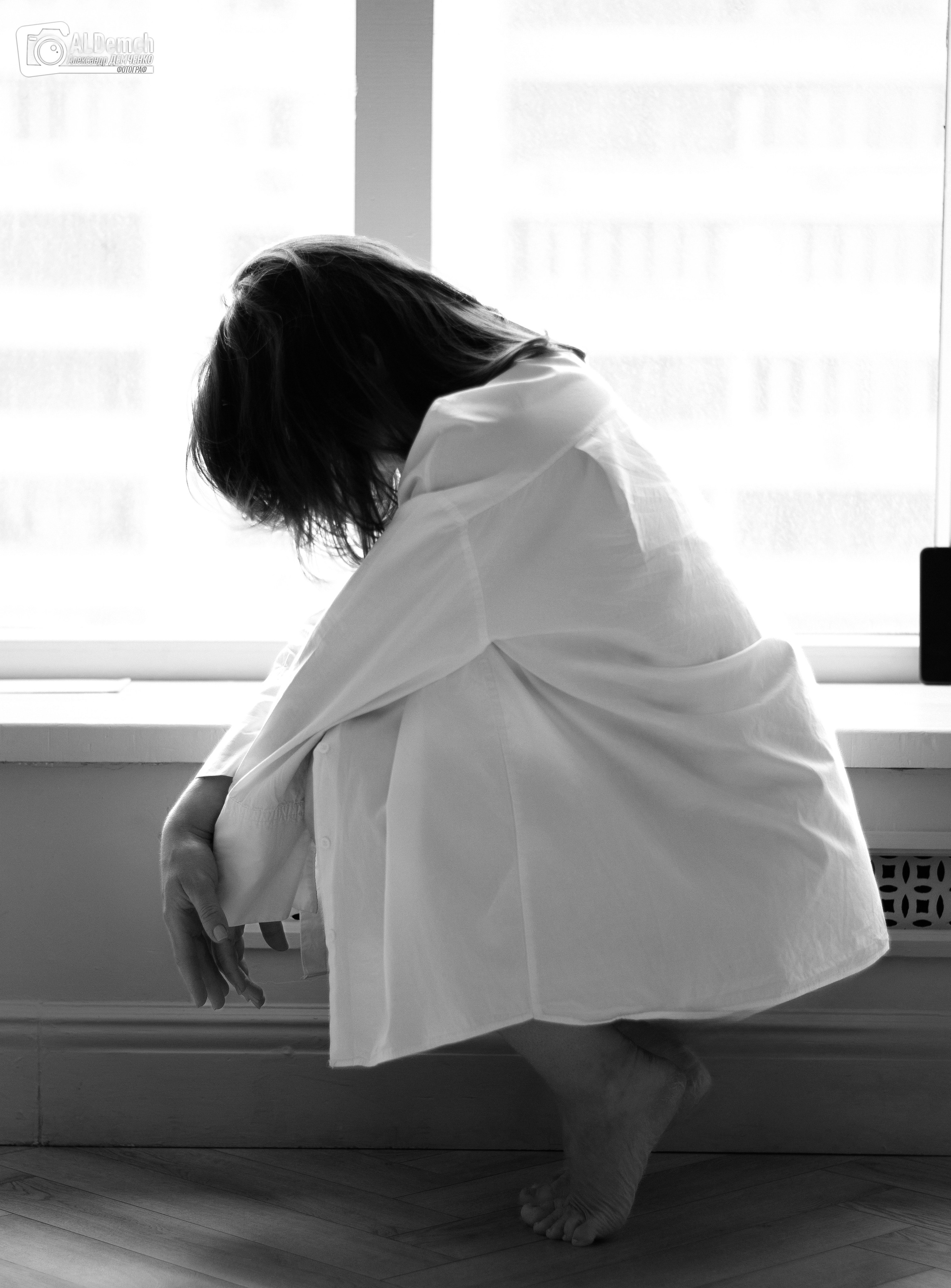 Черно-белая фотосессия в студии в Москве и Дмитрове