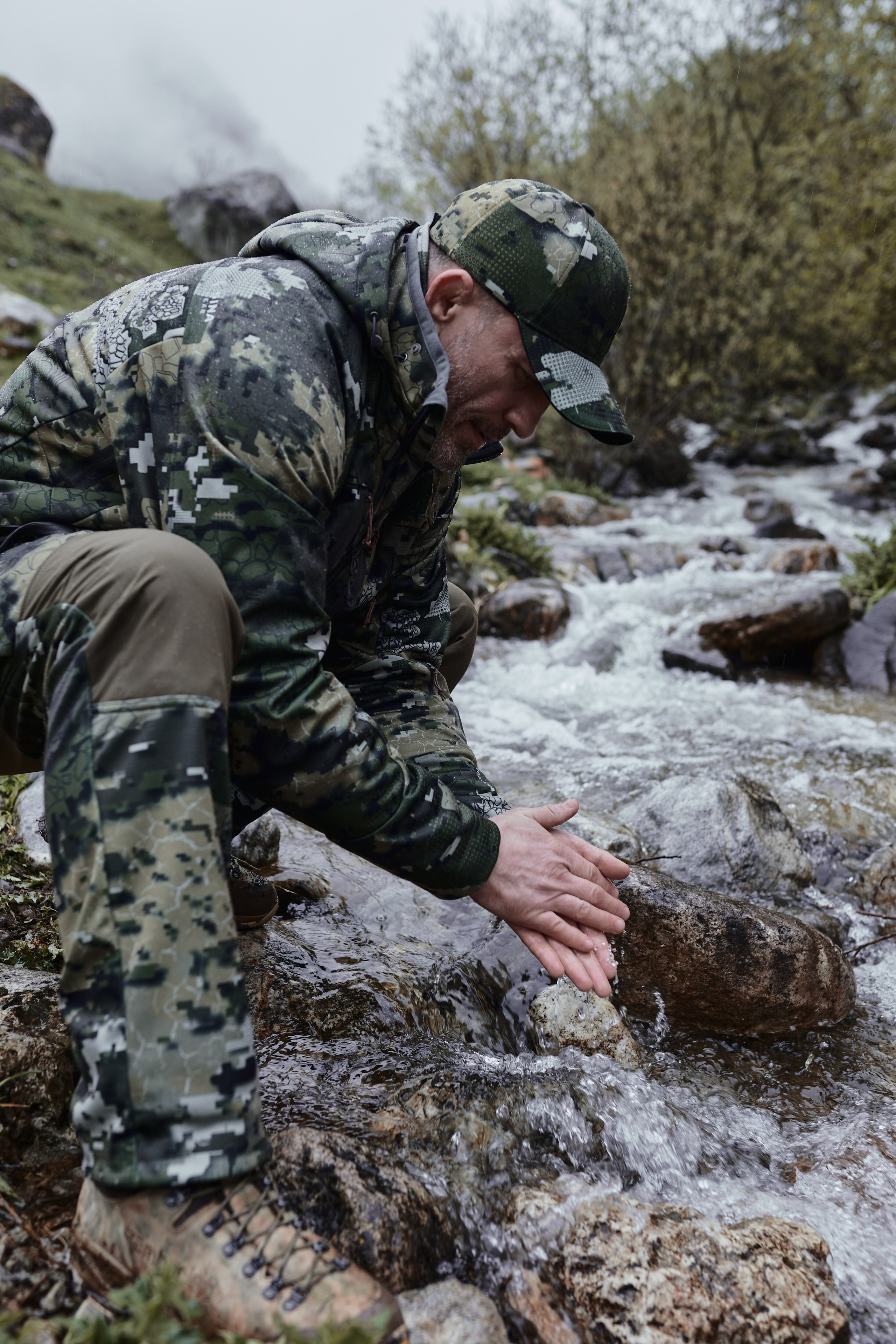 Съемка для бренда охотничьей одежды под ключ. Фотограф Продюсер в горах КБР / Москва Нальчик Горы