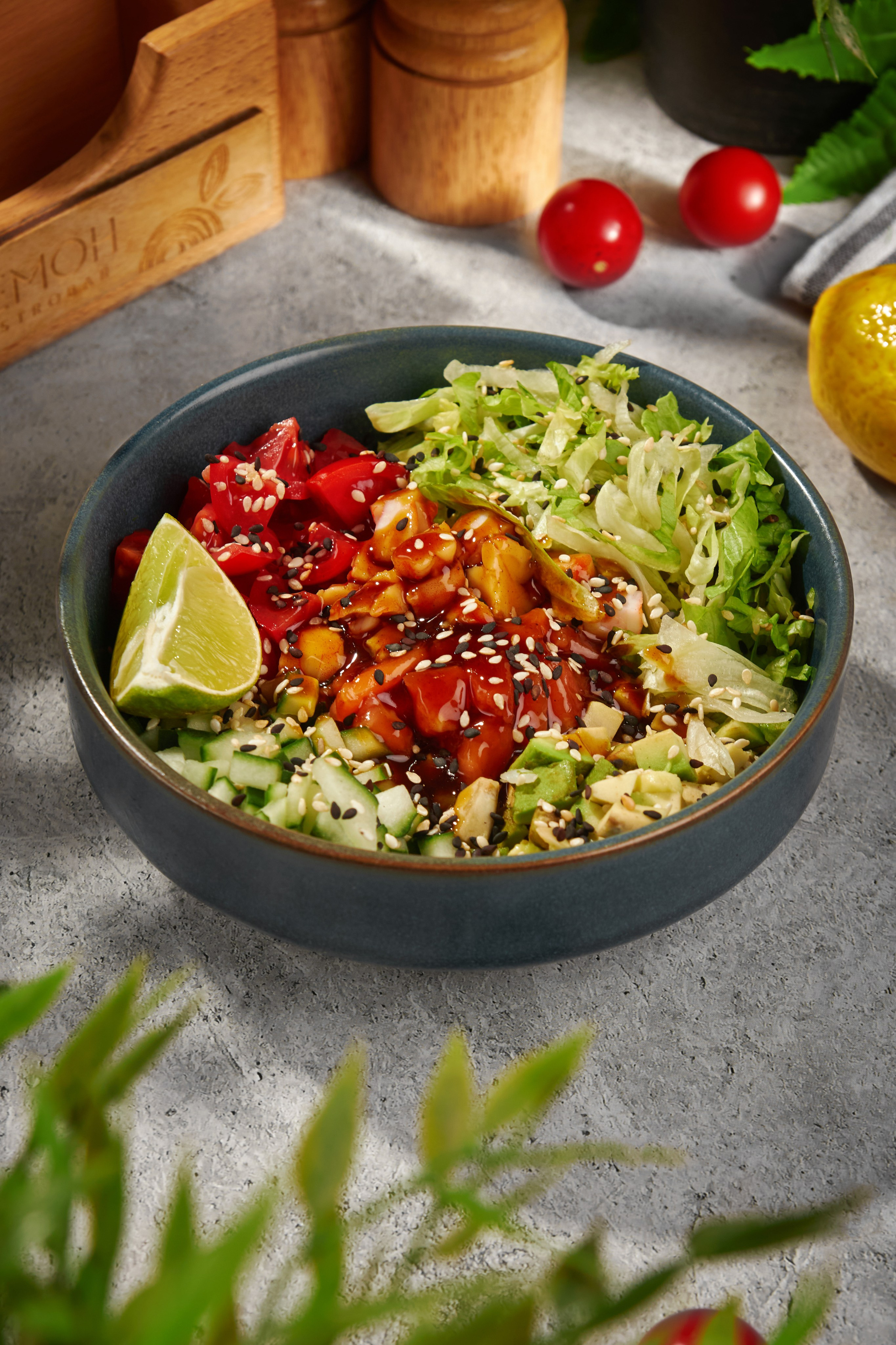 Салат для меню гастробара Lemon, фуд-фотография, Саратов